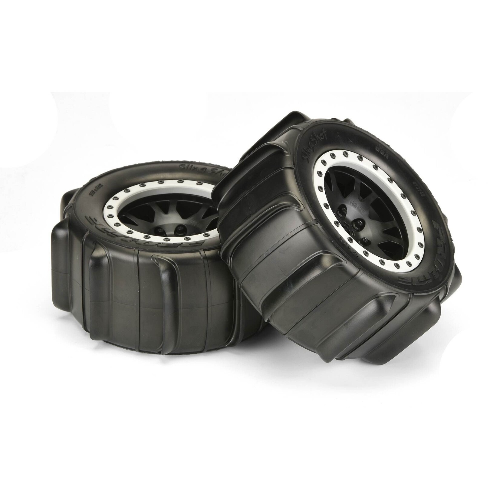 Pro-Line PRO1014613 - Sling Shot 4.3" Pro-Loc Mounted Paddle Tires: X-Maxx