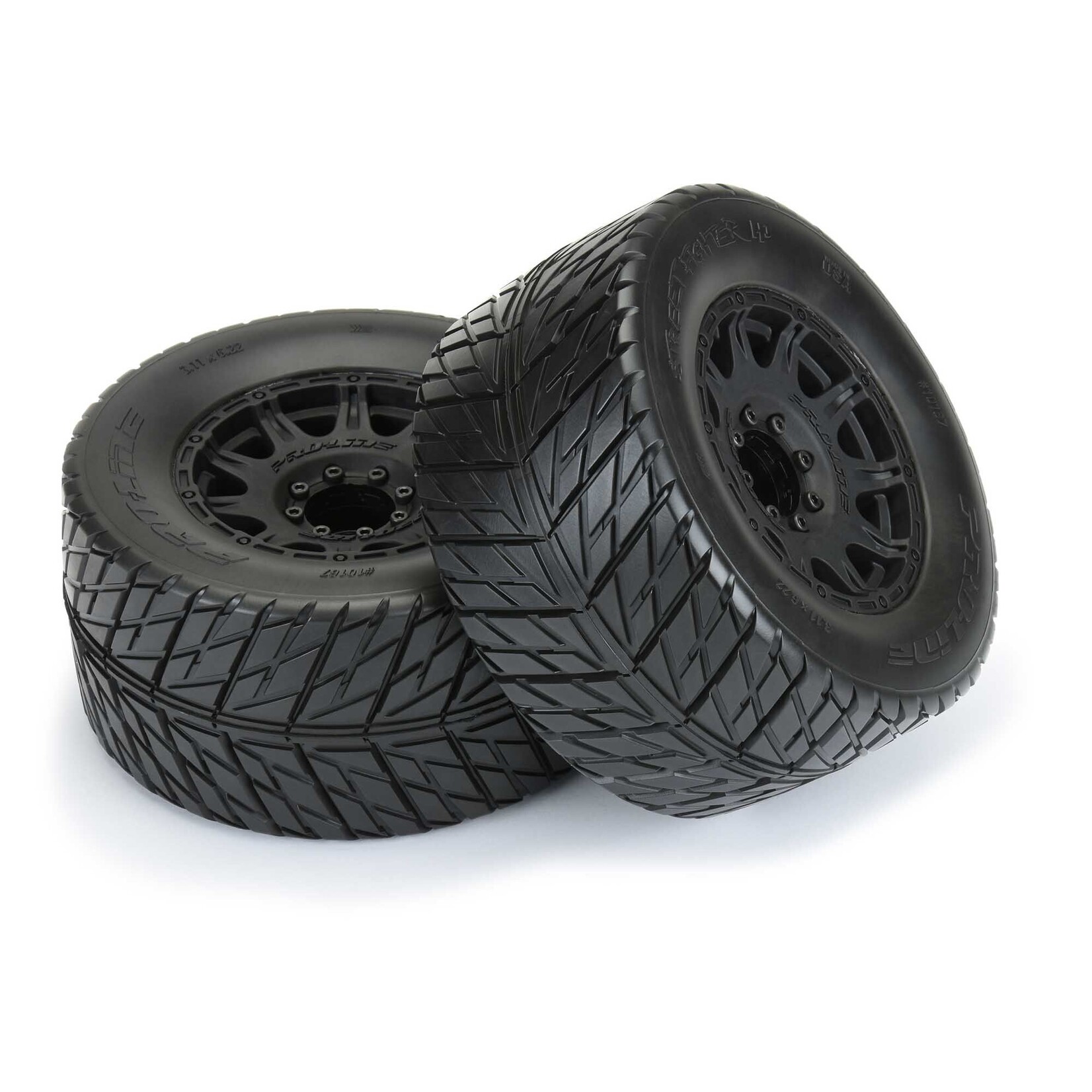 Pro-Line PRO1016710 - Street Fighter HP 3.8" BELTED Tires MTD Raid Wheels