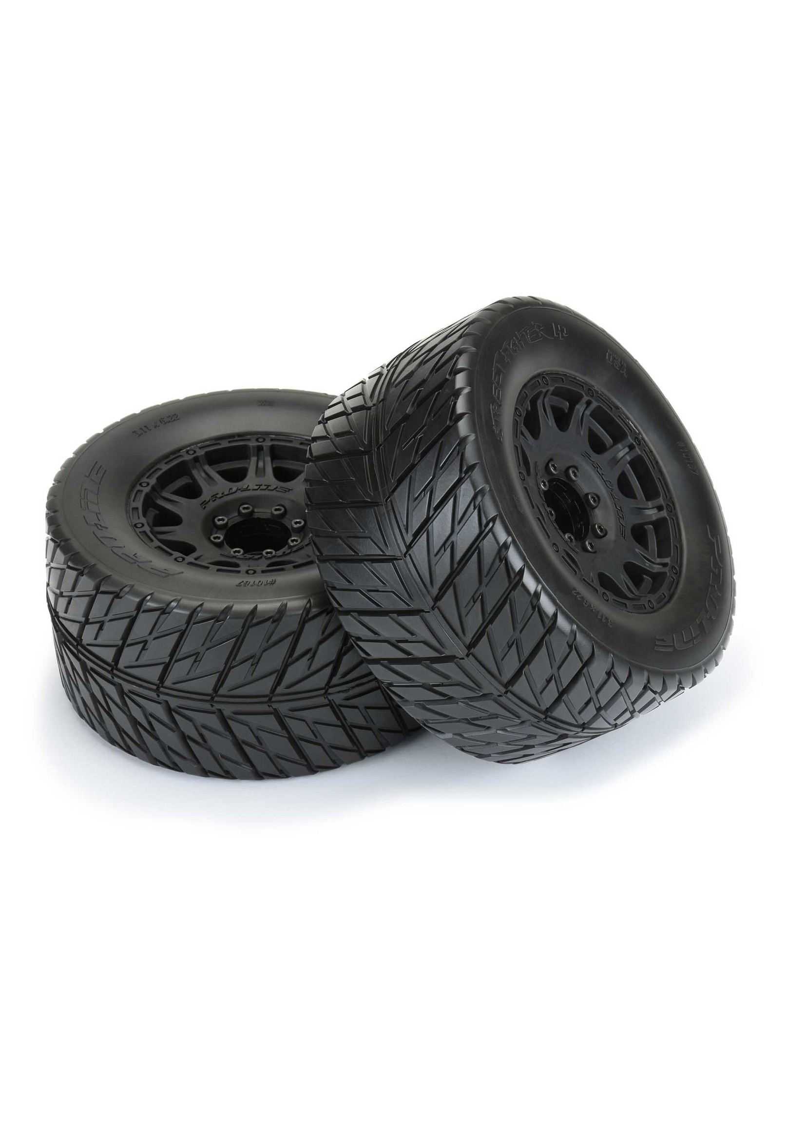 Pro-Line PRO1016710 - Street Fighter HP 3.8" BELTED Tires MTD Raid Wheels