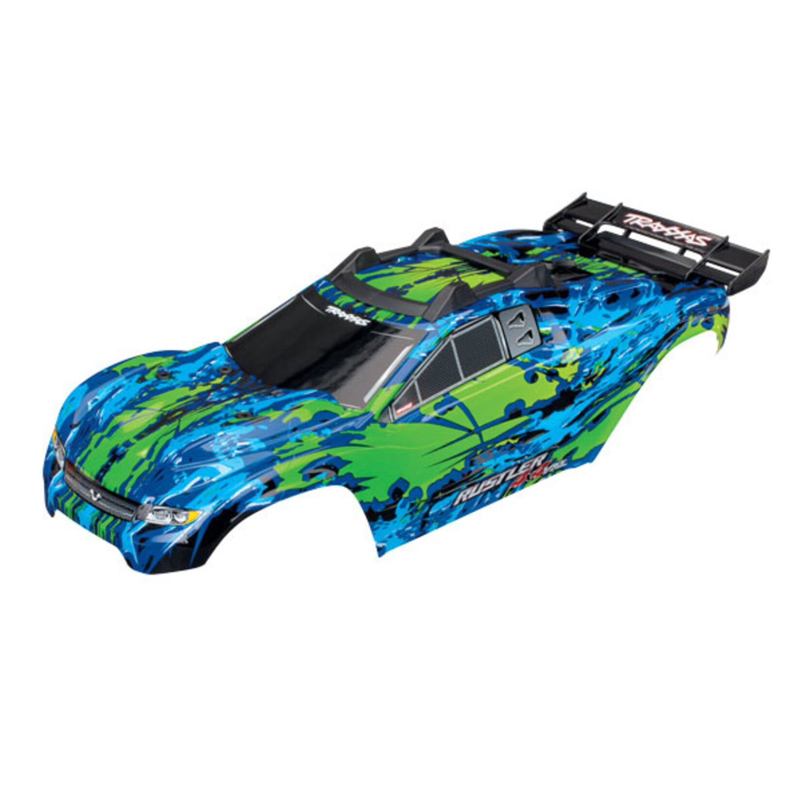 Traxxas 6717G - Rustler 4x4 VXL Body - Green