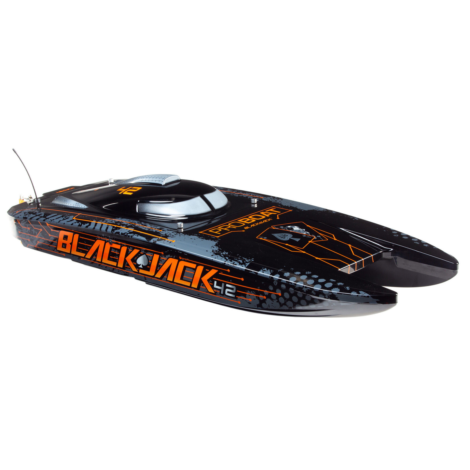 Pro Boat Blackjack 42" 8S Brushless Catamaran RTR - Black/Orange