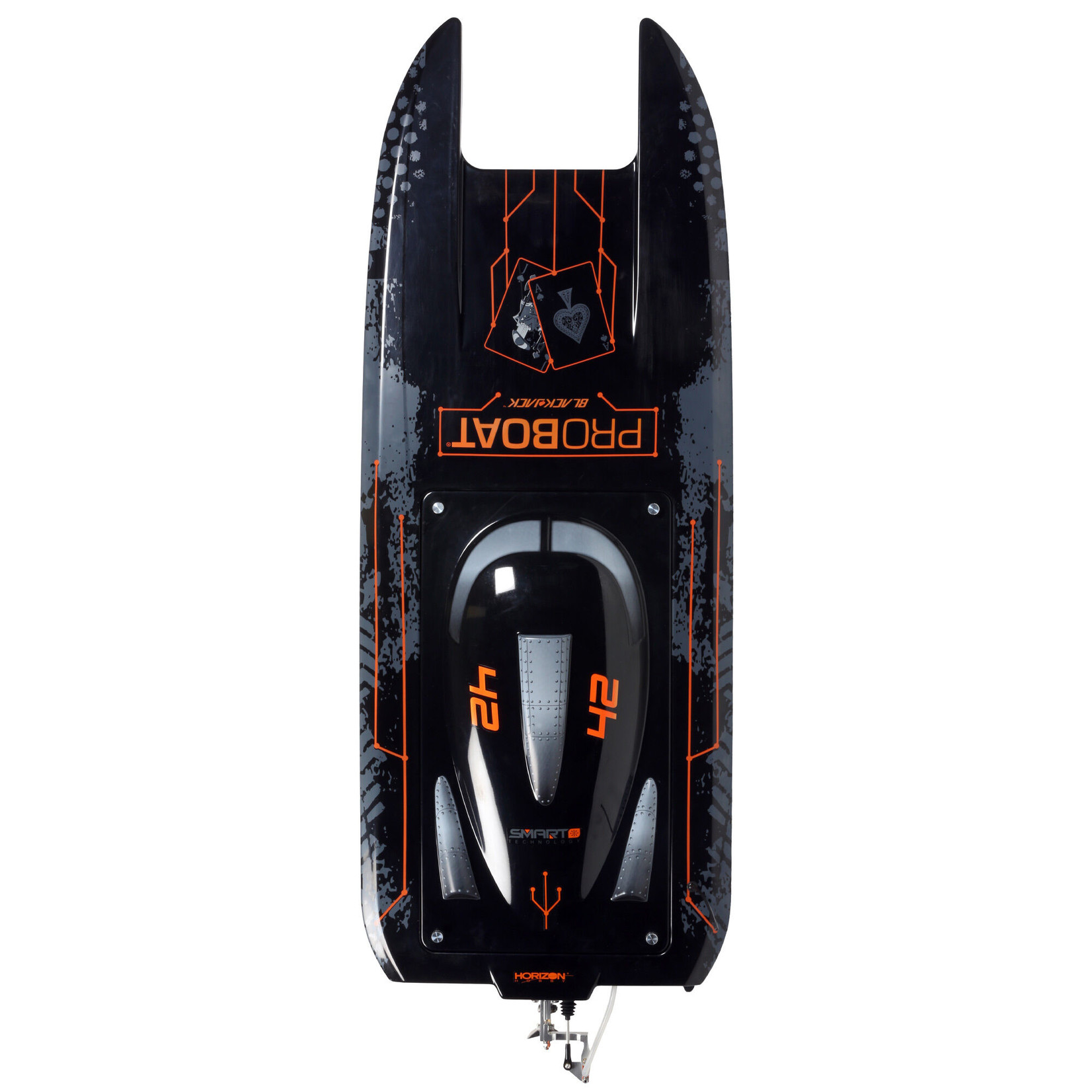 Pro Boat Blackjack 42" 8S Brushless Catamaran RTR - Black/Orange