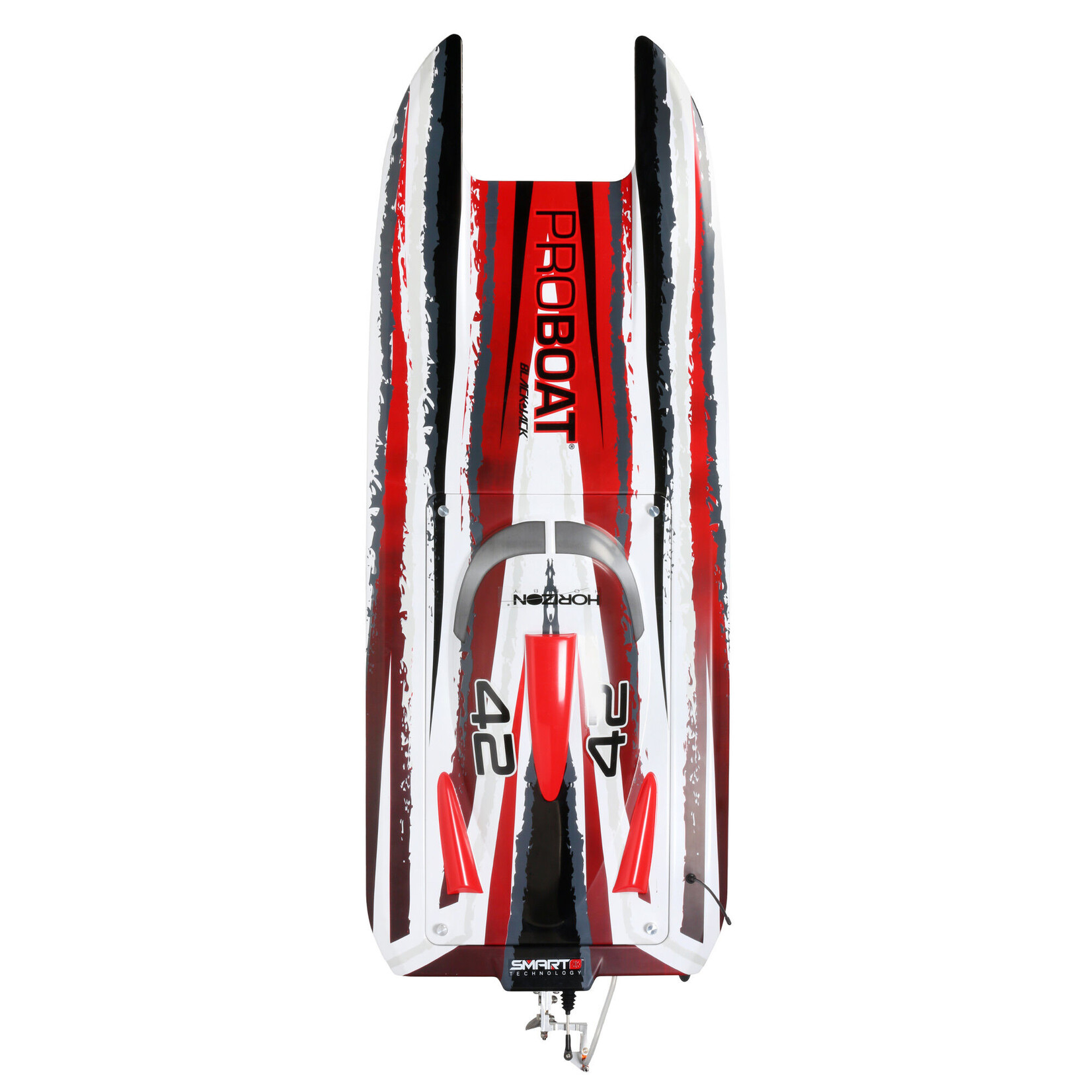 Pro Boat Blackjack 42" 8S Brushless Catamaran RTR - White/Red