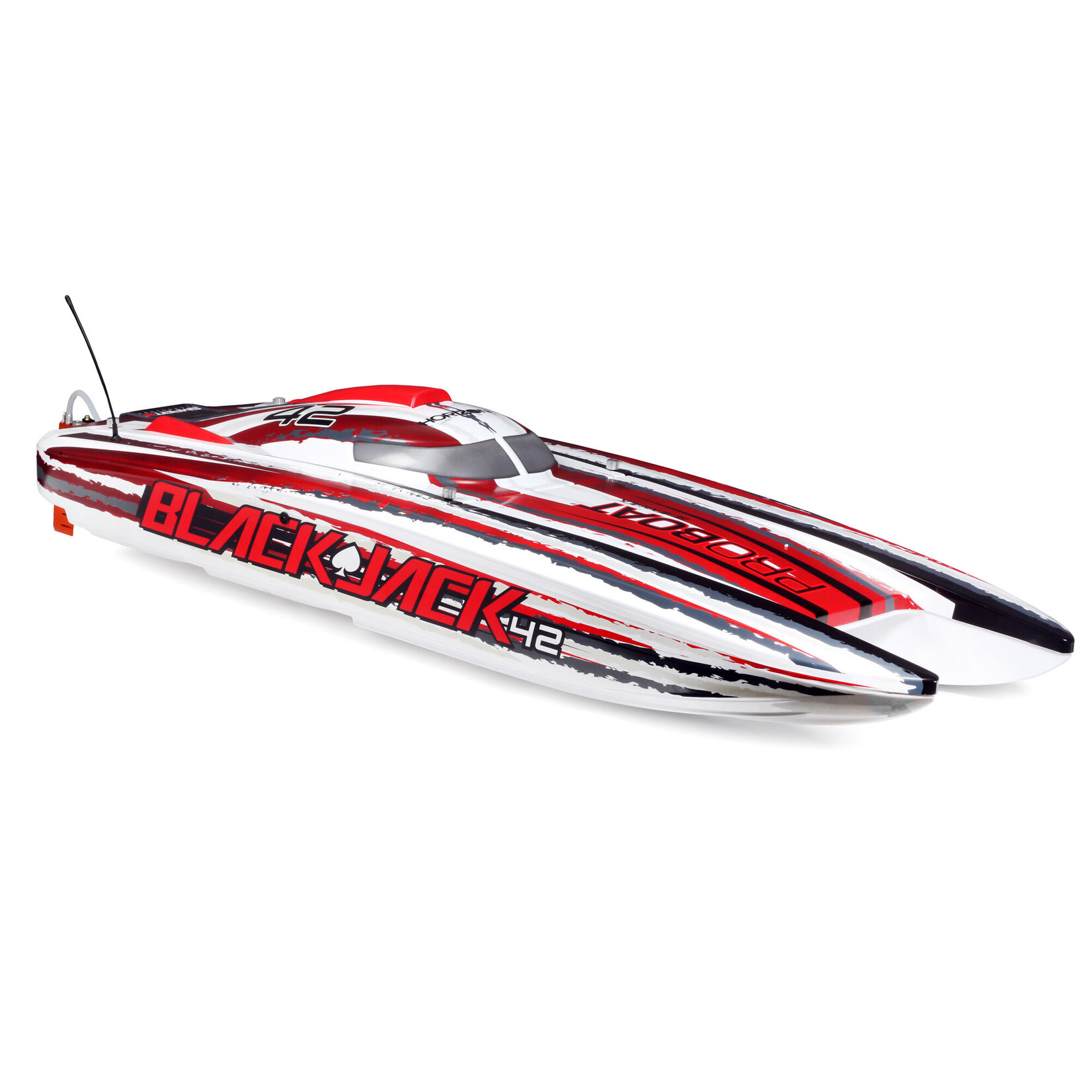 Pro Boat Blackjack 42" 8S Brushless Catamaran RTR - White/Red