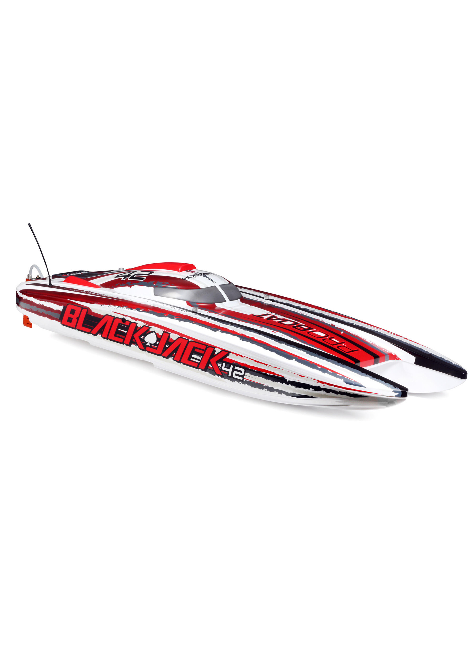 Pro Boat Blackjack 42" 8S Brushless Catamaran RTR - White/Red