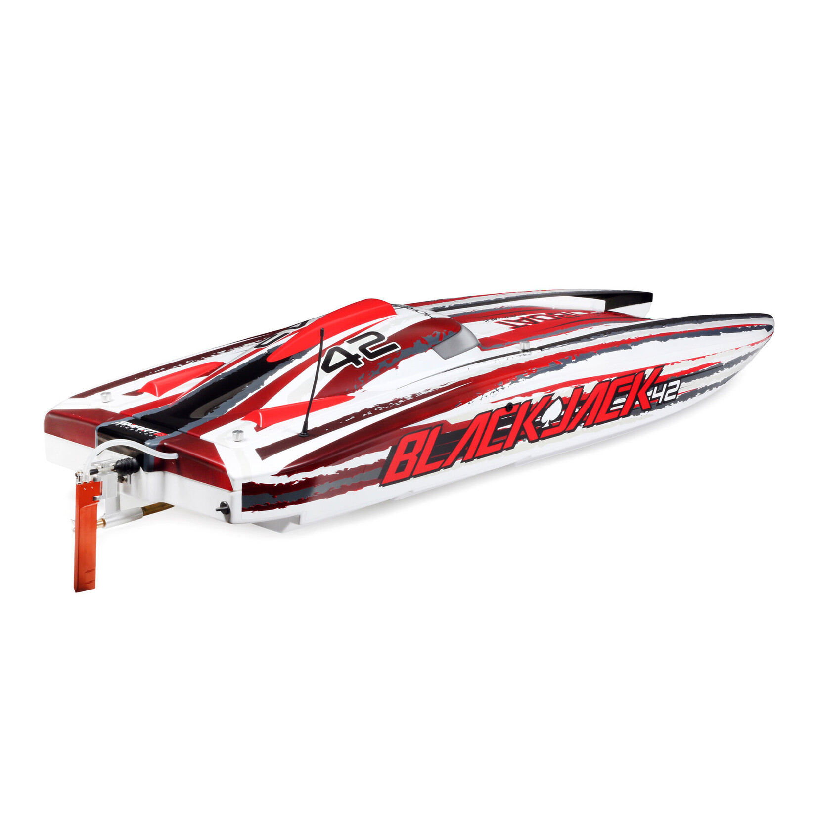 Pro Boat Blackjack 42" 8S Brushless Catamaran RTR - White/Red