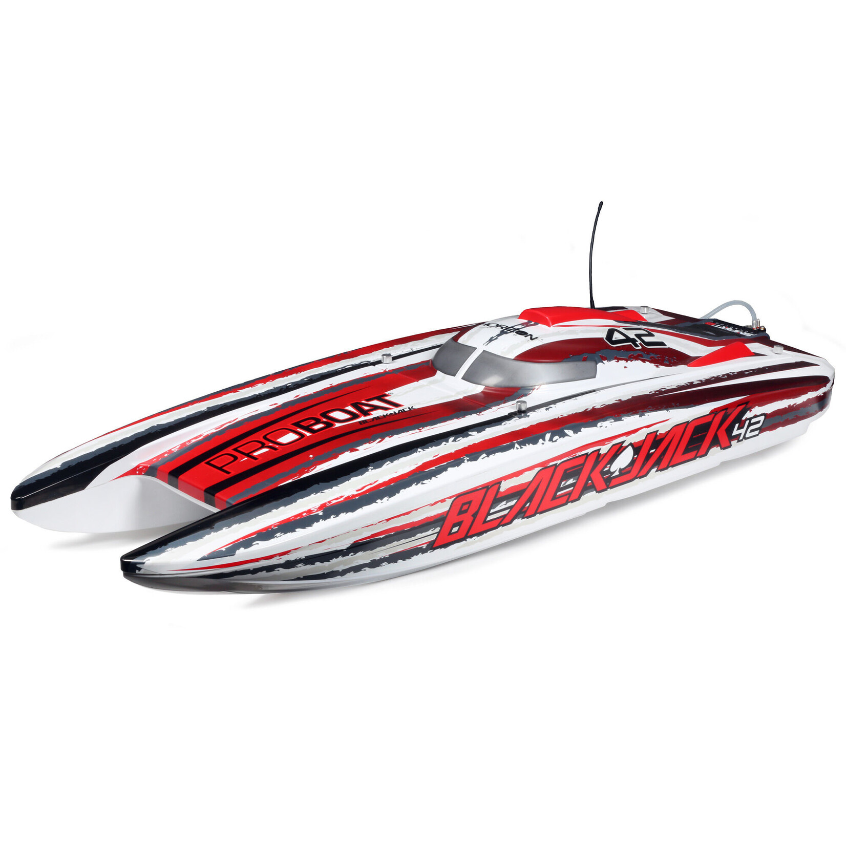 Pro Boat Blackjack 42" 8S Brushless Catamaran RTR - White/Red