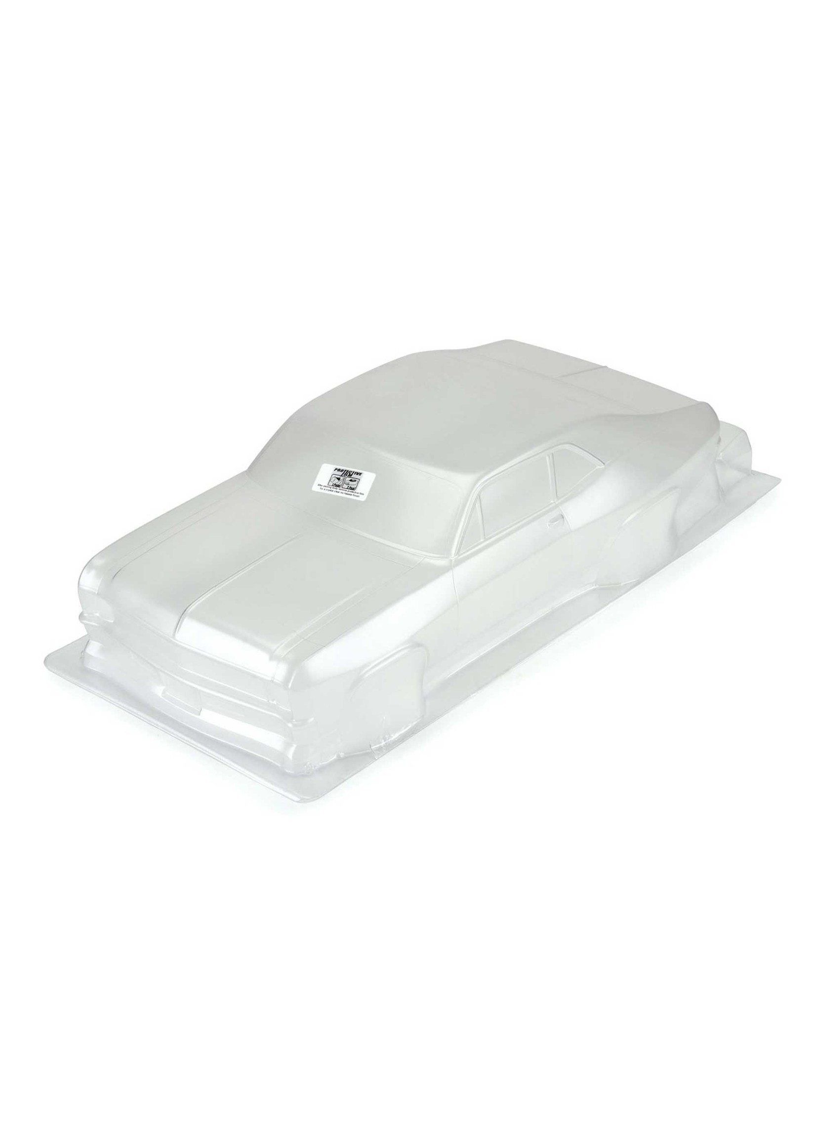 Pro-Line PRO353100 - 1969 Chevrolet Nova: 1/10 Slash 2WD, Drag Car Body - Clear