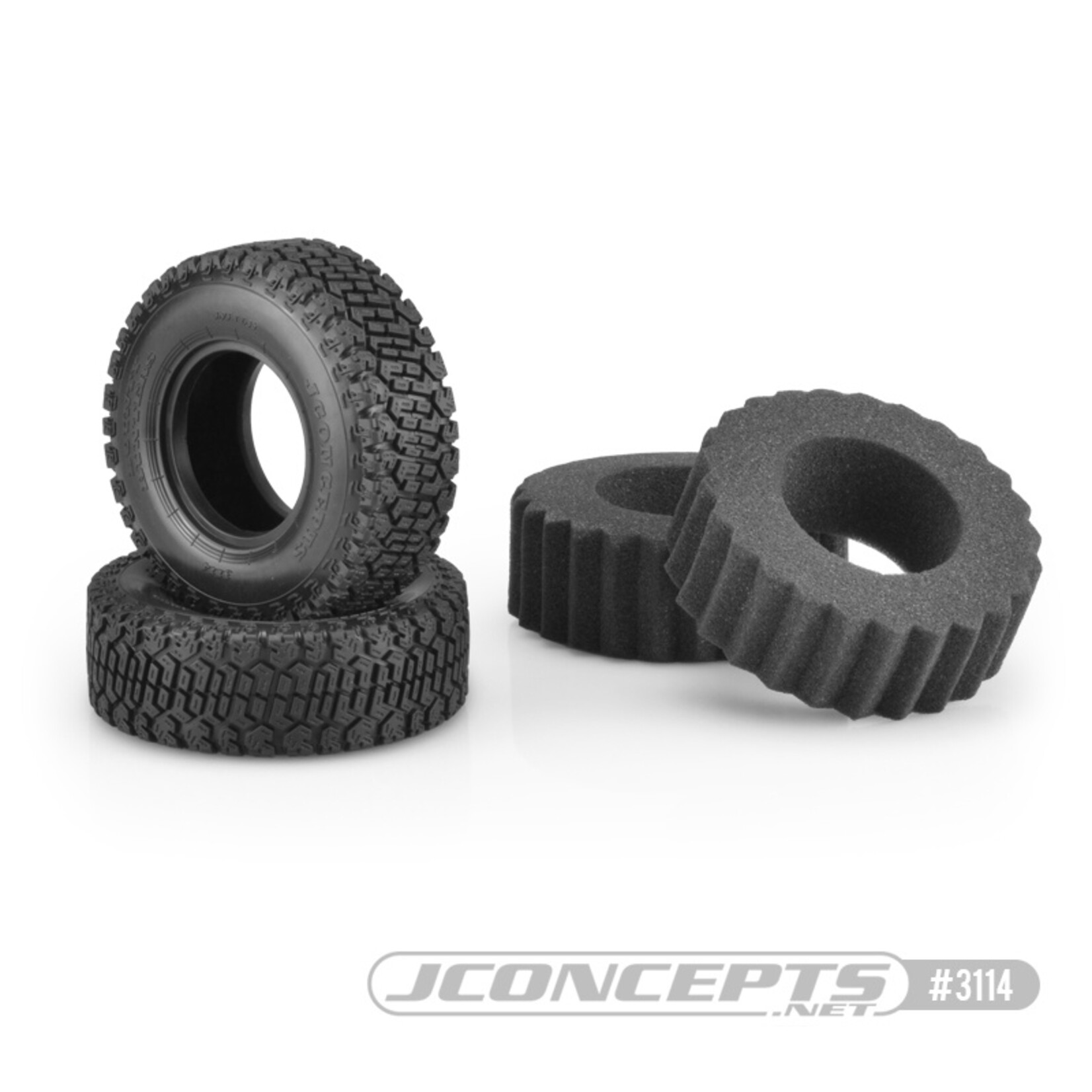 JConcepts JCO311402 - Bounty Hunters, Green Compound, 1.9" (3.93" O.D.) Scale Country Tires