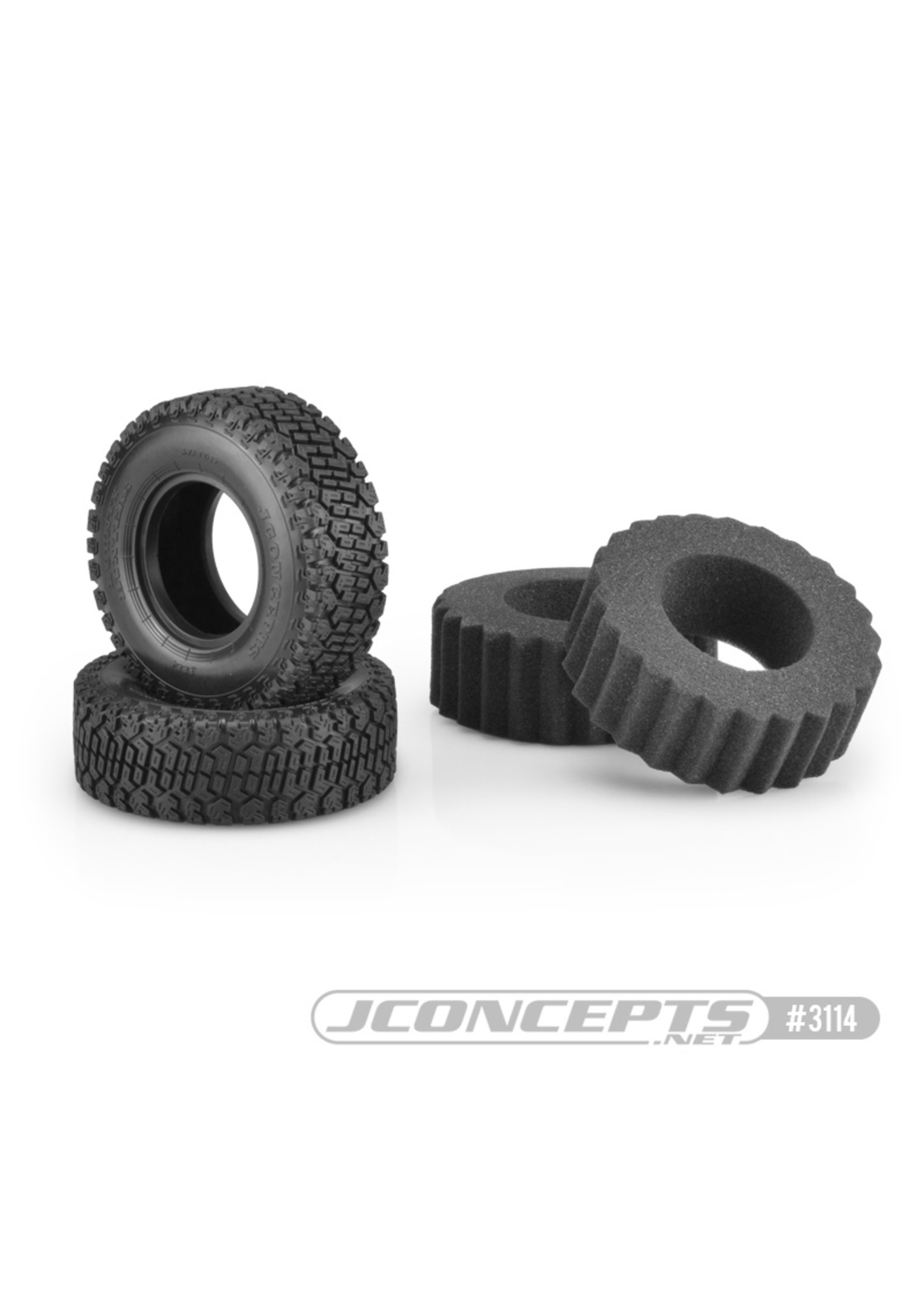 JConcepts JCO311402 - Bounty Hunters, Green Compound, 1.9" (3.93" O.D.) Scale Country Tires