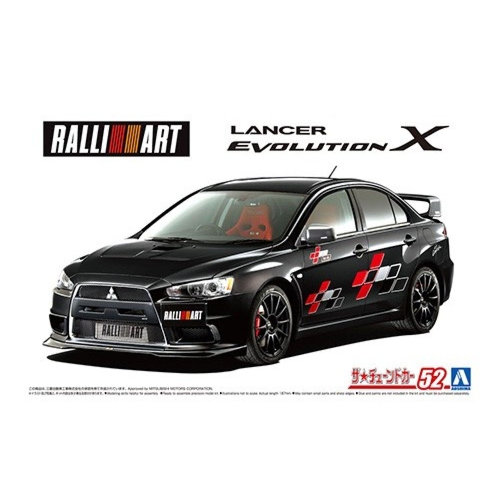 Aoshima 1/24 RALLIART CZ4A LANCER EVOLUTION X '07 (MITSUBISHI)