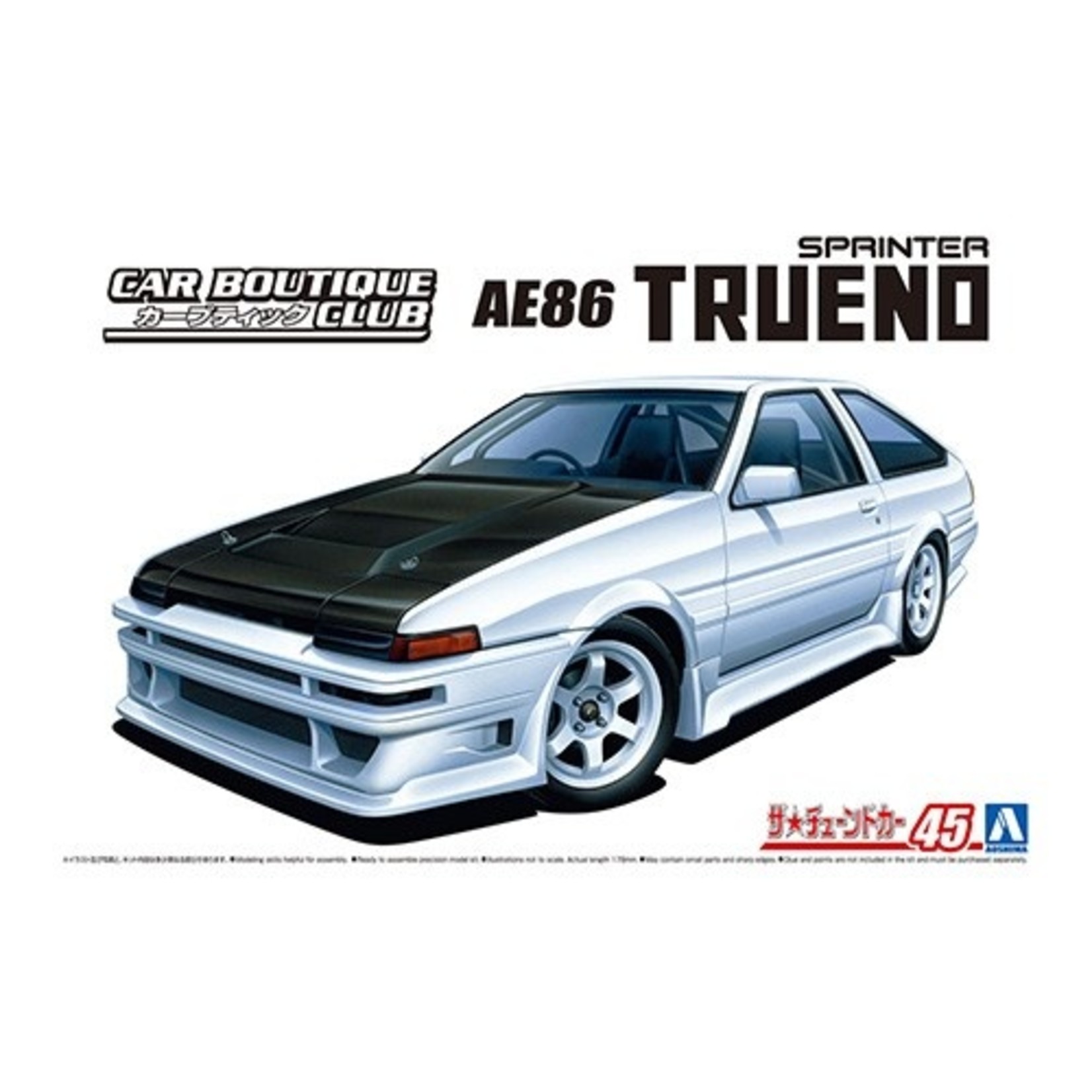 Aoshima 1/24 Car Boutique Club AE86 Trueno 1985 (Toyota)