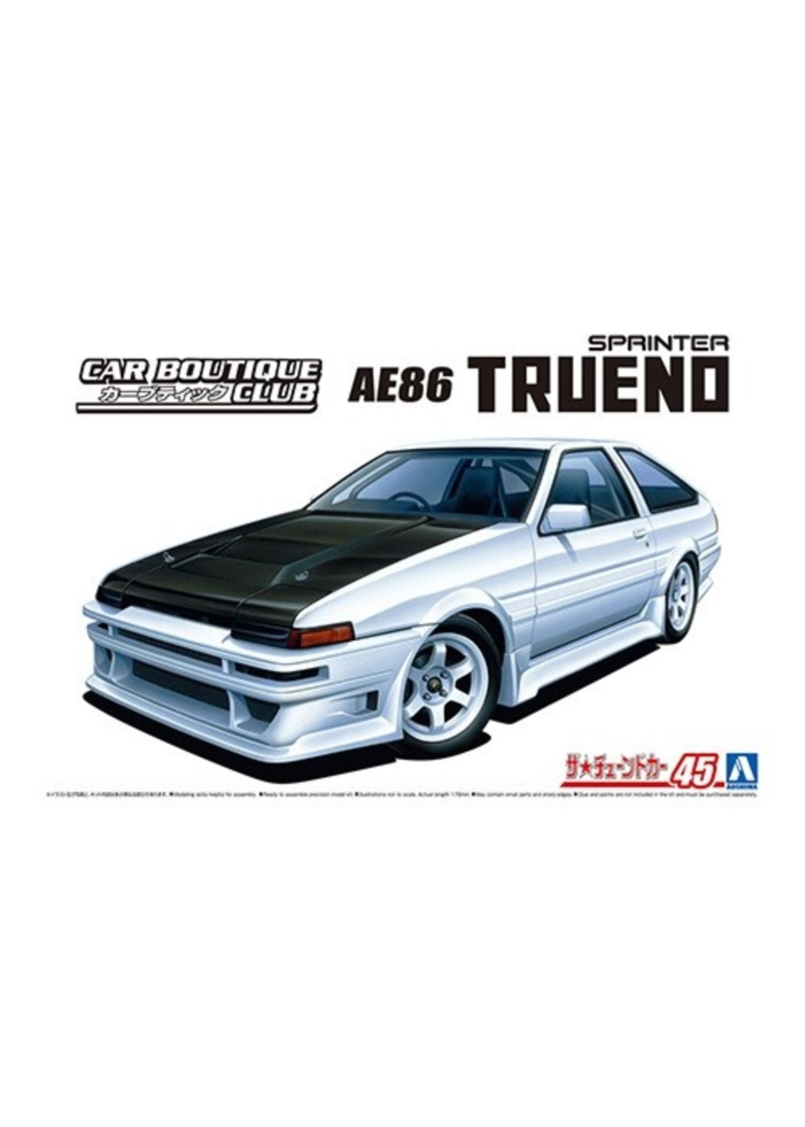 Aoshima 1/24 Car Boutique Club AE86 Trueno 1985 (Toyota)