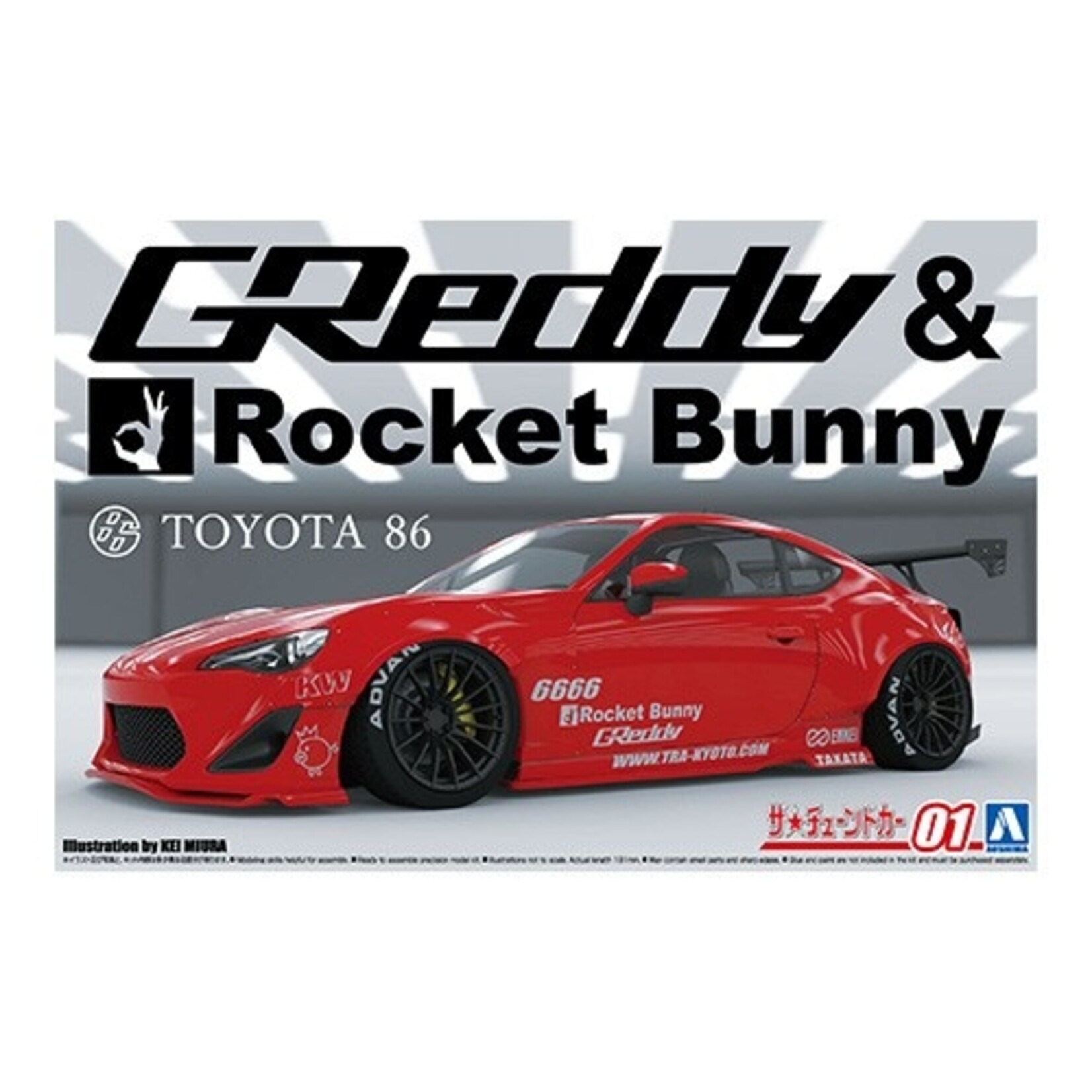 ✴︎しんちゃん✴︎ Aoshima 06186 - 1/24 ZN6 Toyota 86 '12 Greddy & Rocket Bunny