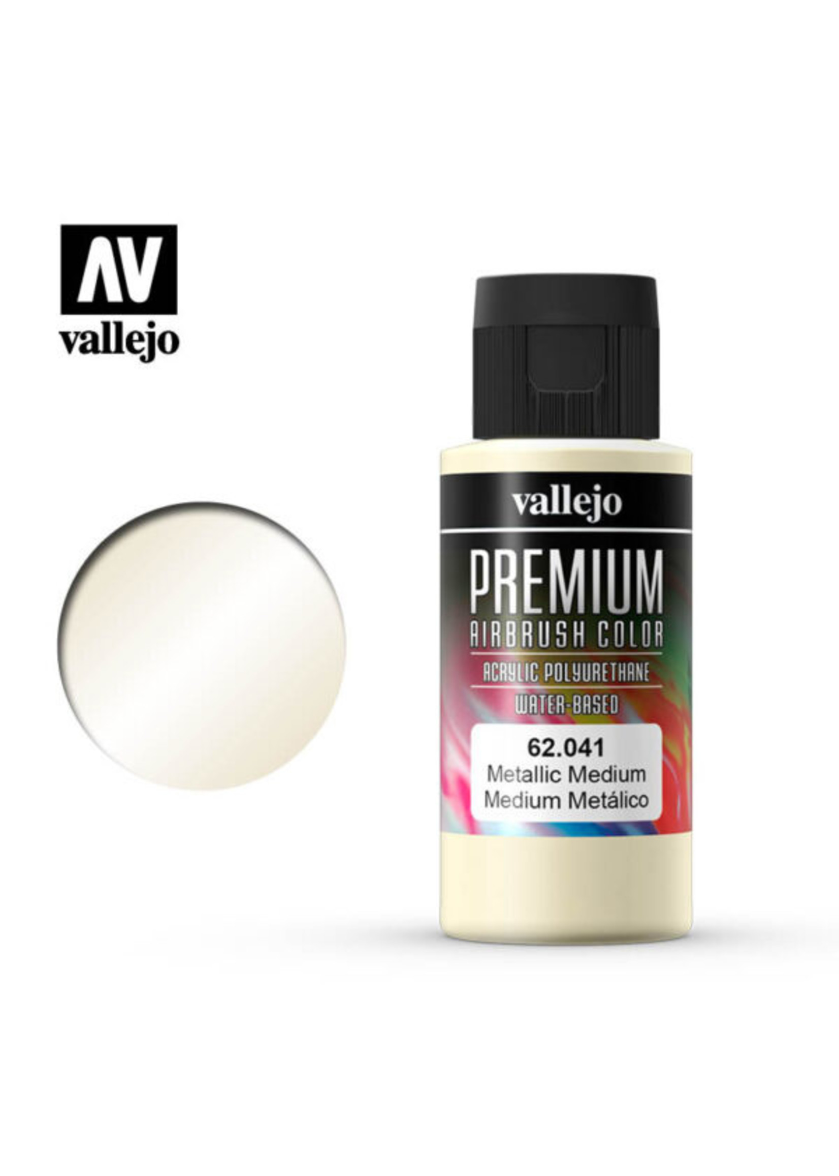 Vallejo 62.041 - Premium Airbrush Color Metallic Medium - 60ml