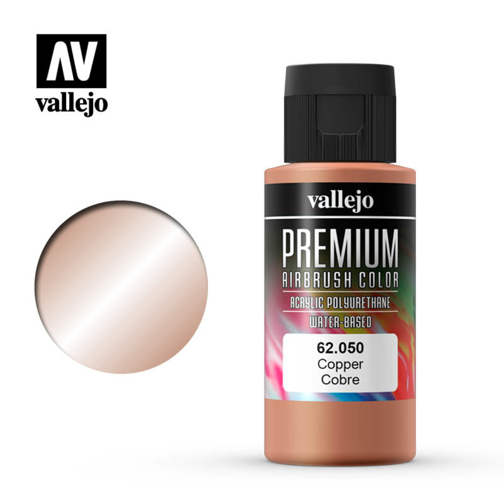 Vallejo 62.050 - Premium Airbrush Color Copper - 60ml