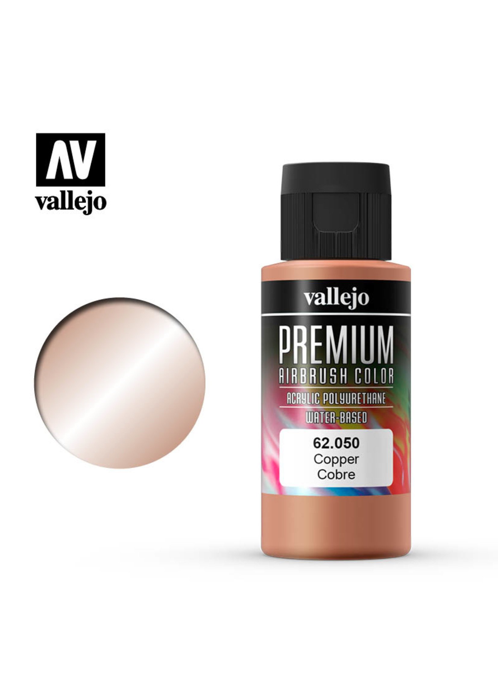 Vallejo 62.050 - Premium Airbrush Color Copper - 60ml