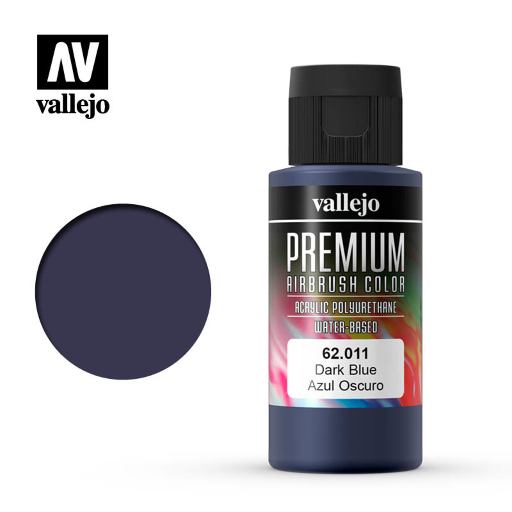 Vallejo 62.011 - Premium Airbrush Color Dark Blue - 60ml