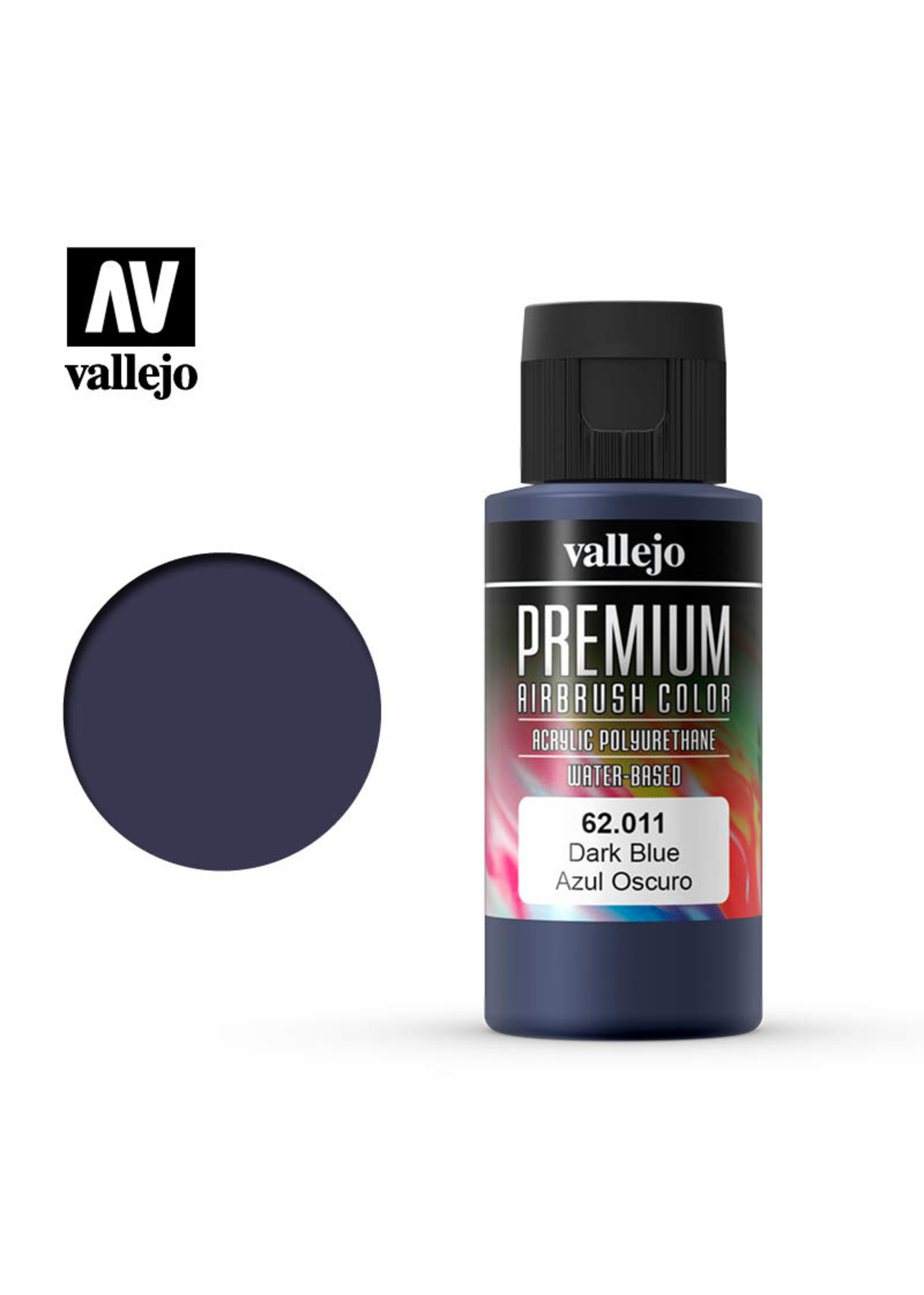 Vallejo 62.011 - Premium Airbrush Color Dark Blue - 60ml