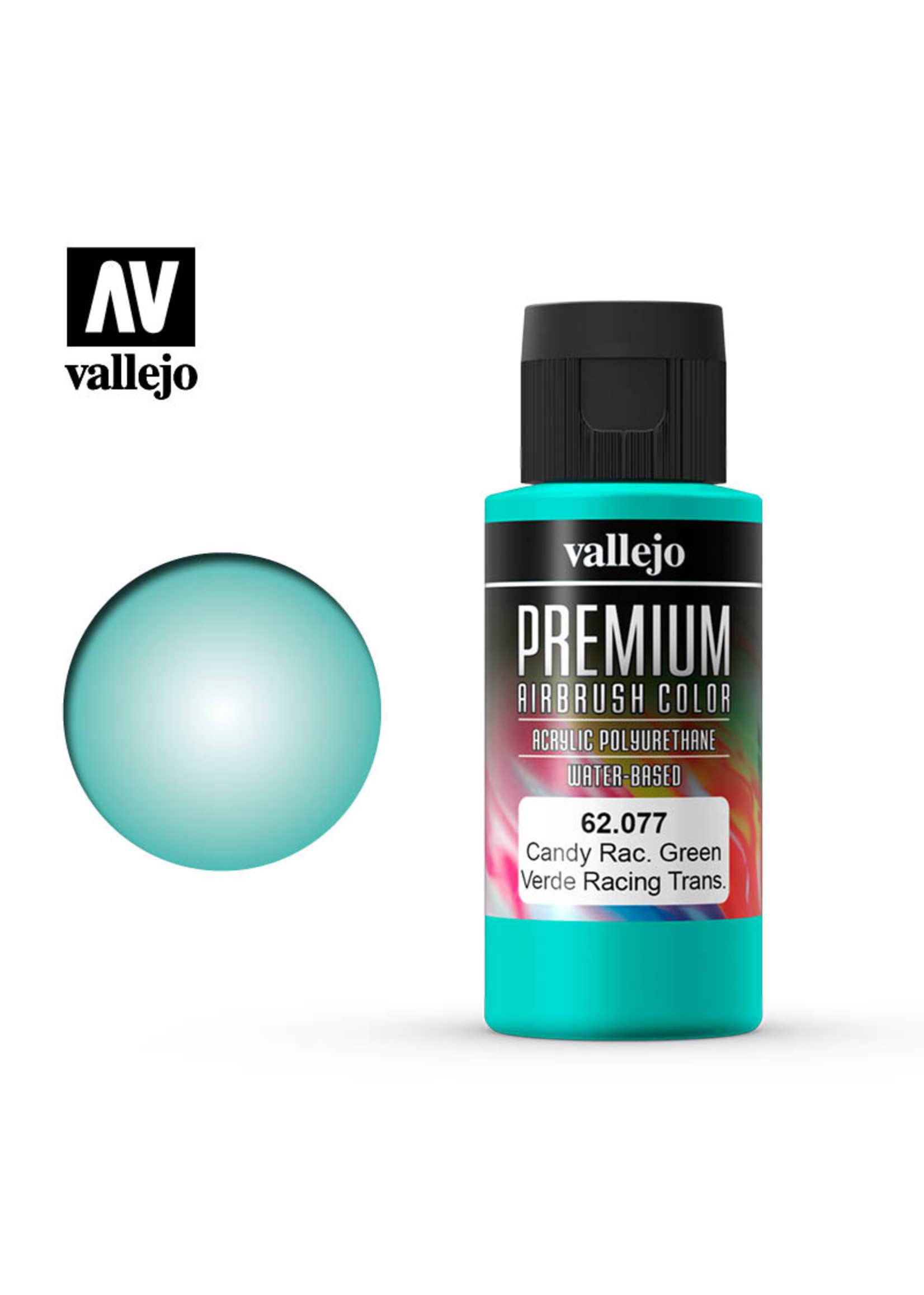 Vallejo 62.077 - Premium Airbrush Color Candy Racing Green - 60ml