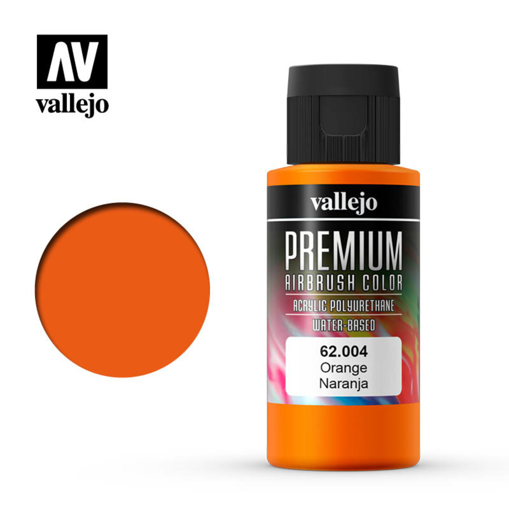 Vallejo 62.004 - Premium Airbrush Color Orange - 60ml