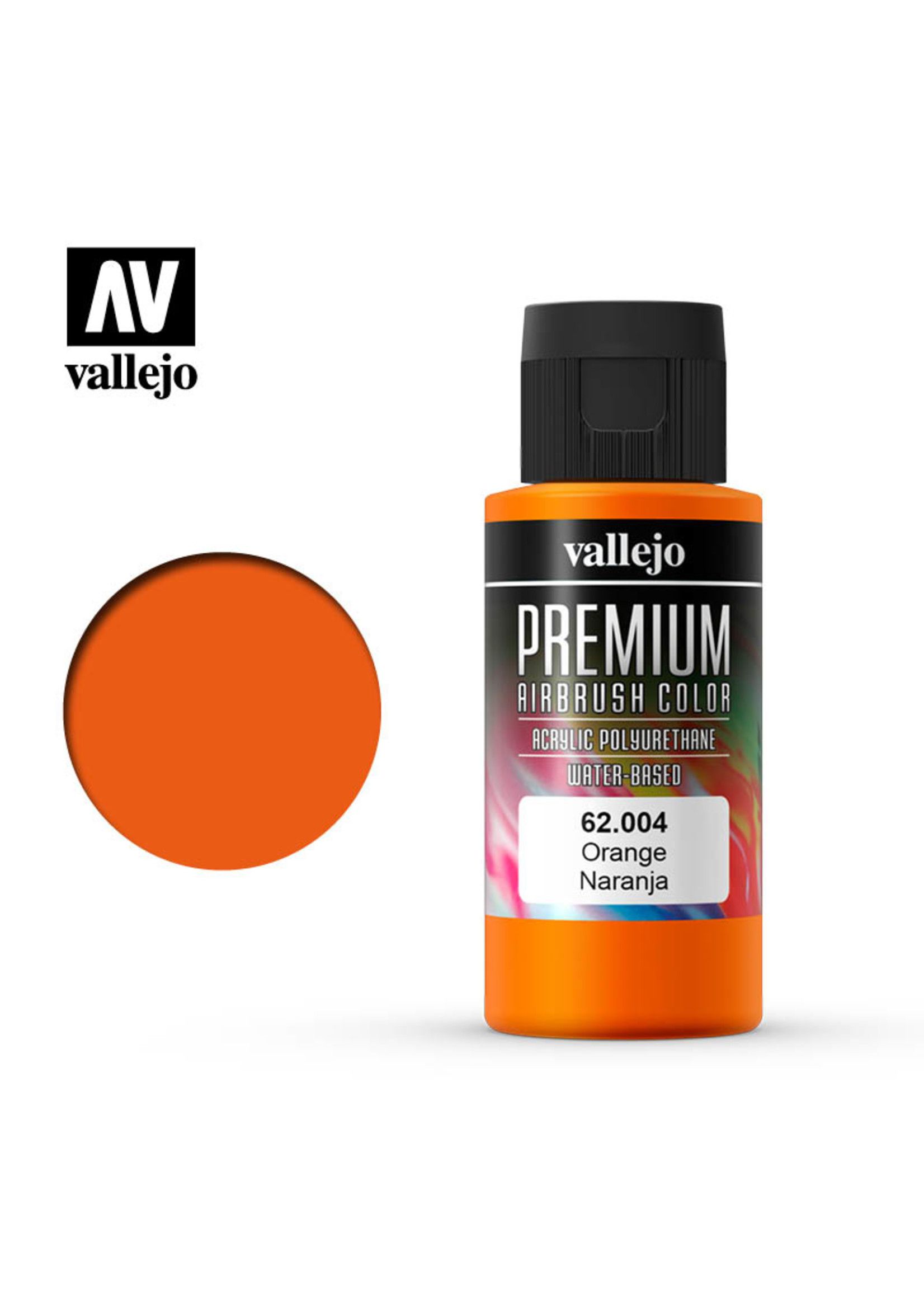 Vallejo 62.004 - Premium Airbrush Color Orange - 60ml
