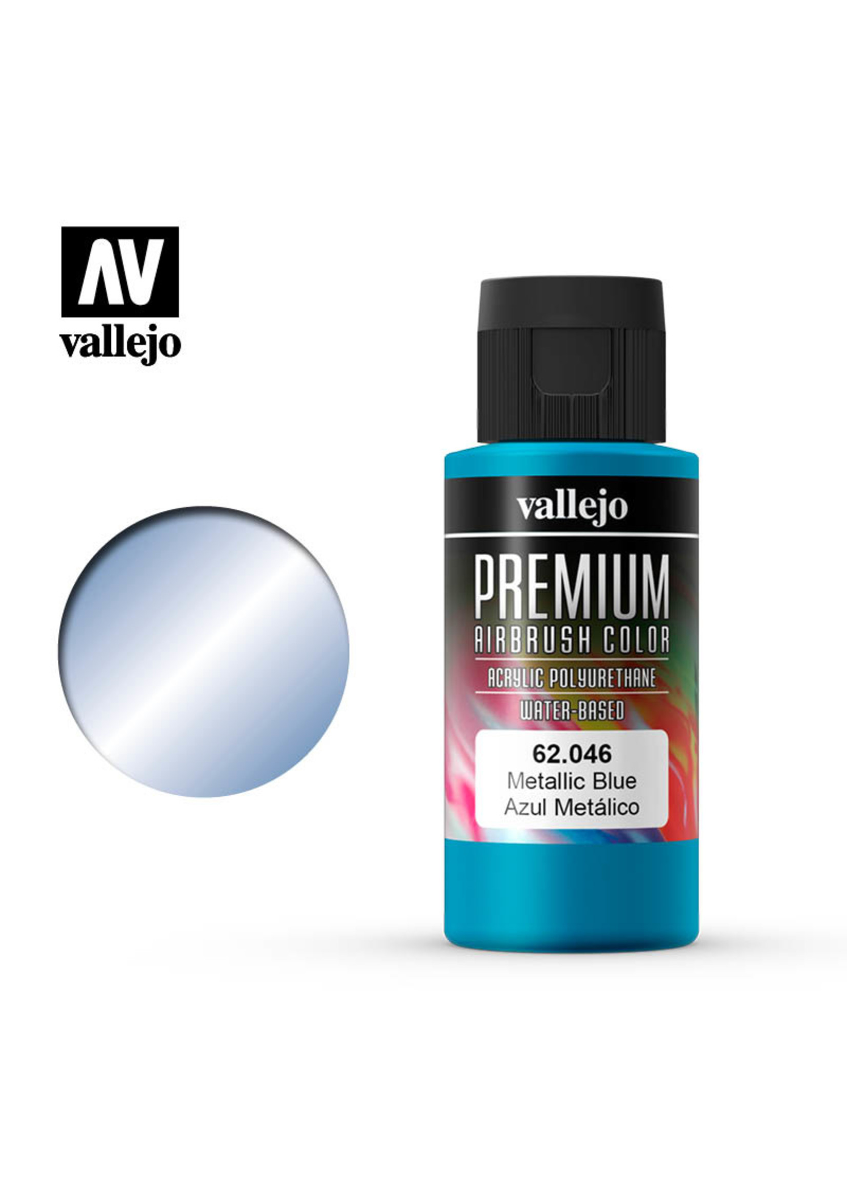 Vallejo 62.046 - Premium Airbrush Color Metallic Blue - 60ml