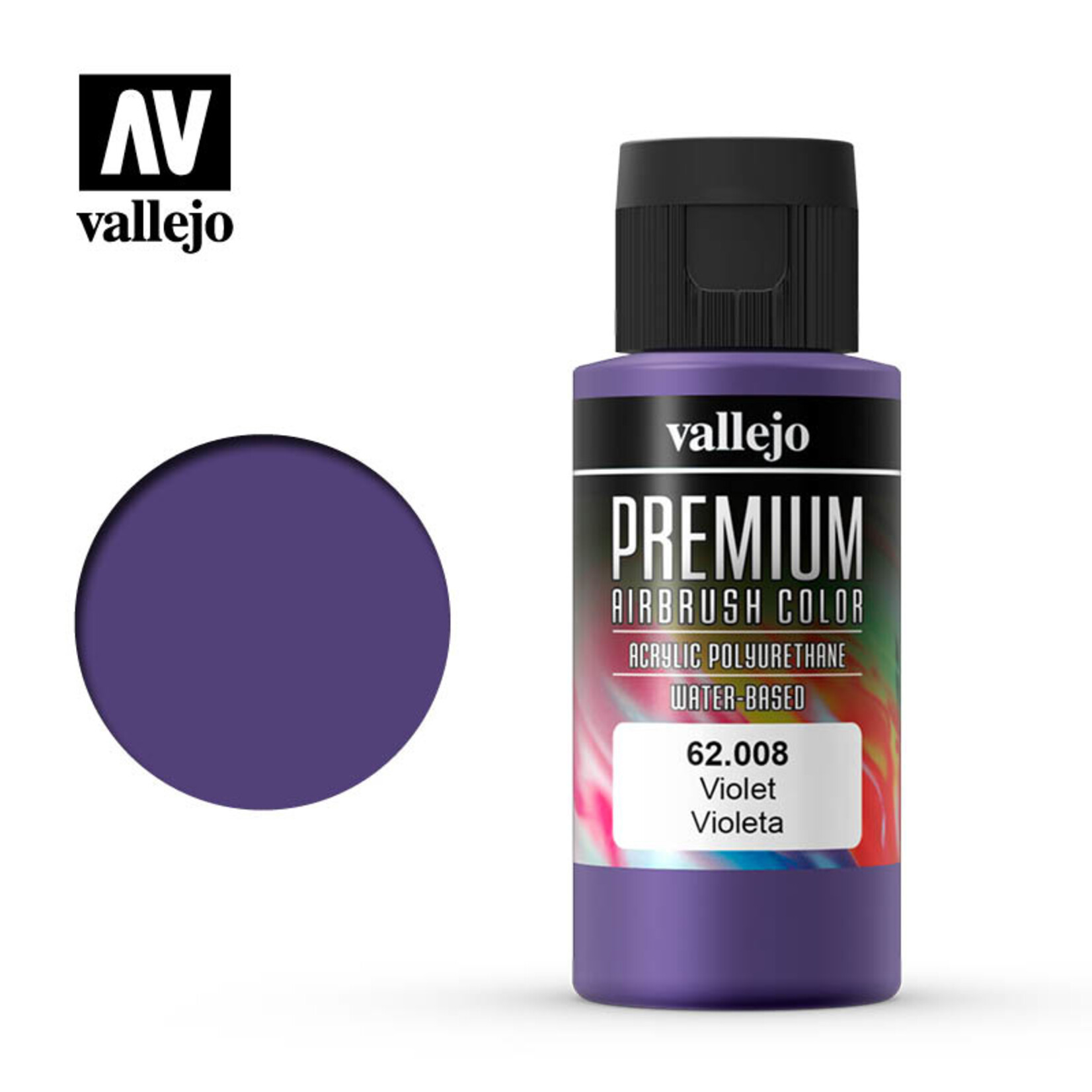 Vallejo 62.008 - Premium Airbrush Color Violet - 60ml