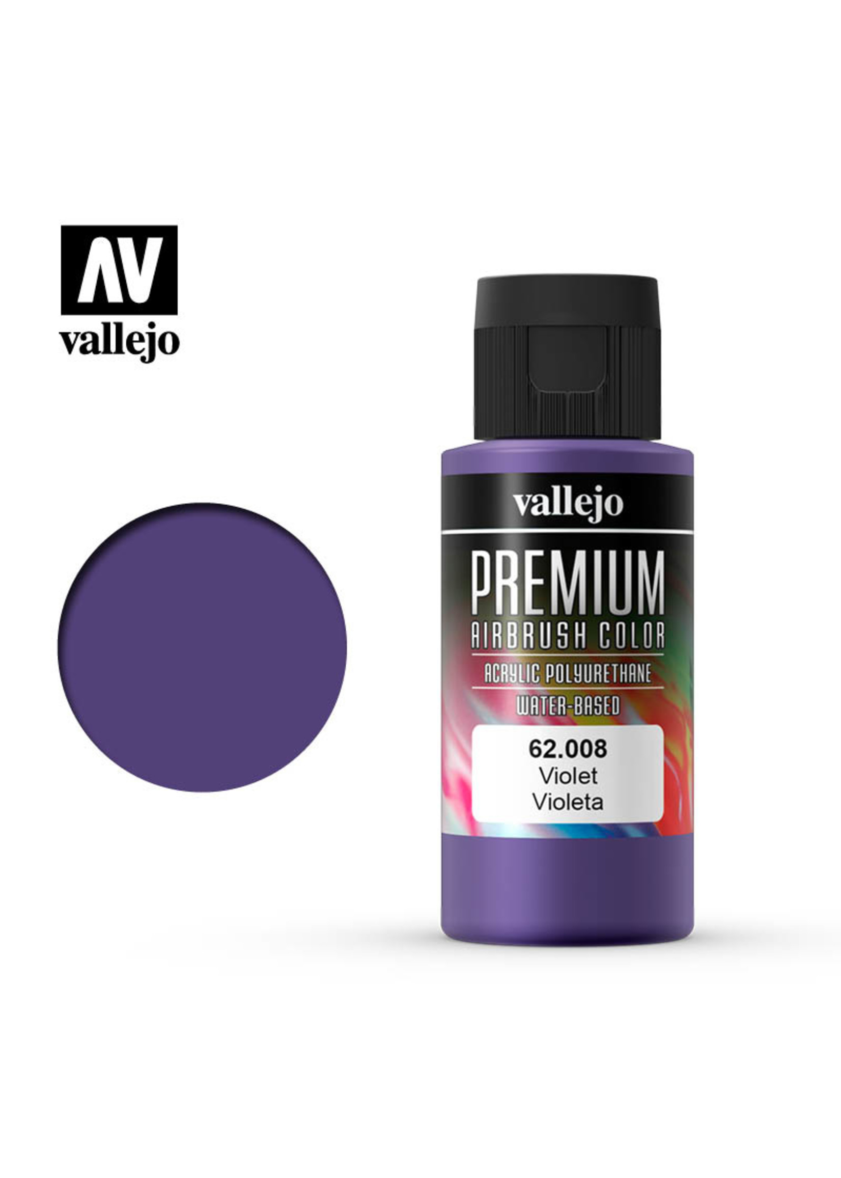 Vallejo 62.008 - Premium Airbrush Color Violet - 60ml