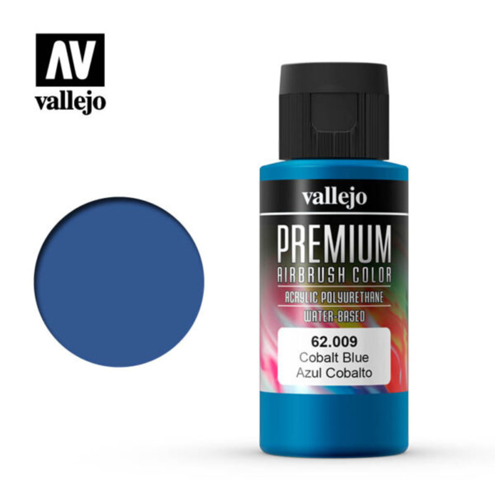 Vallejo 62.009 - Premium Airbrush Color Cobalt Blue - 60ml