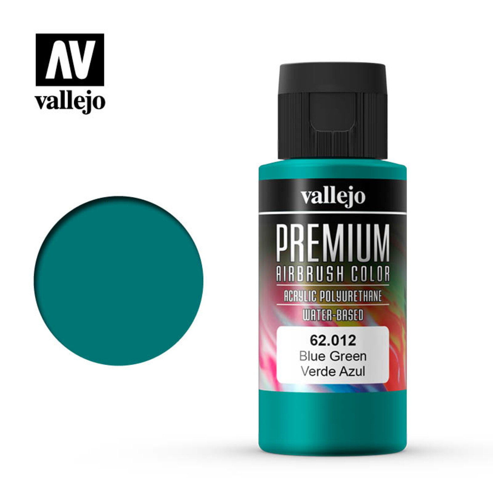 Vallejo 62.012 - Premium Airbrush Color Blue-Green - 60ml