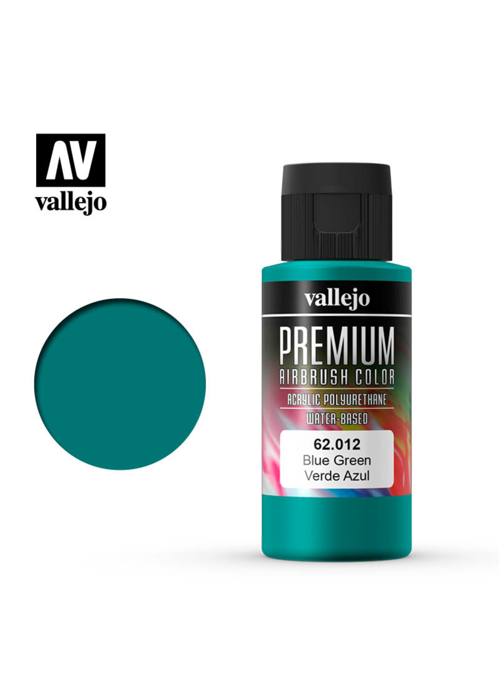 Vallejo 62.012 - Premium Airbrush Color Blue-Green - 60ml