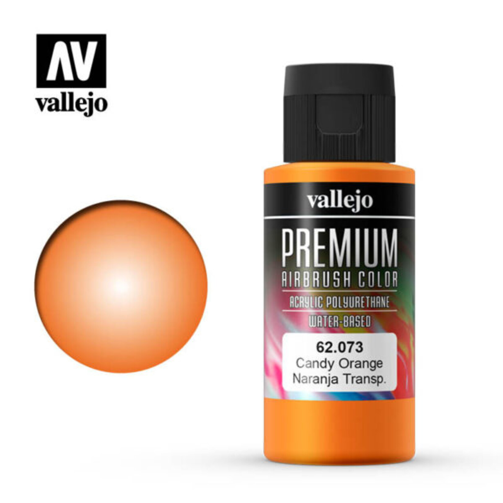 Vallejo 62.073 - Premium Airbrush Color Candy Orange - 60ml