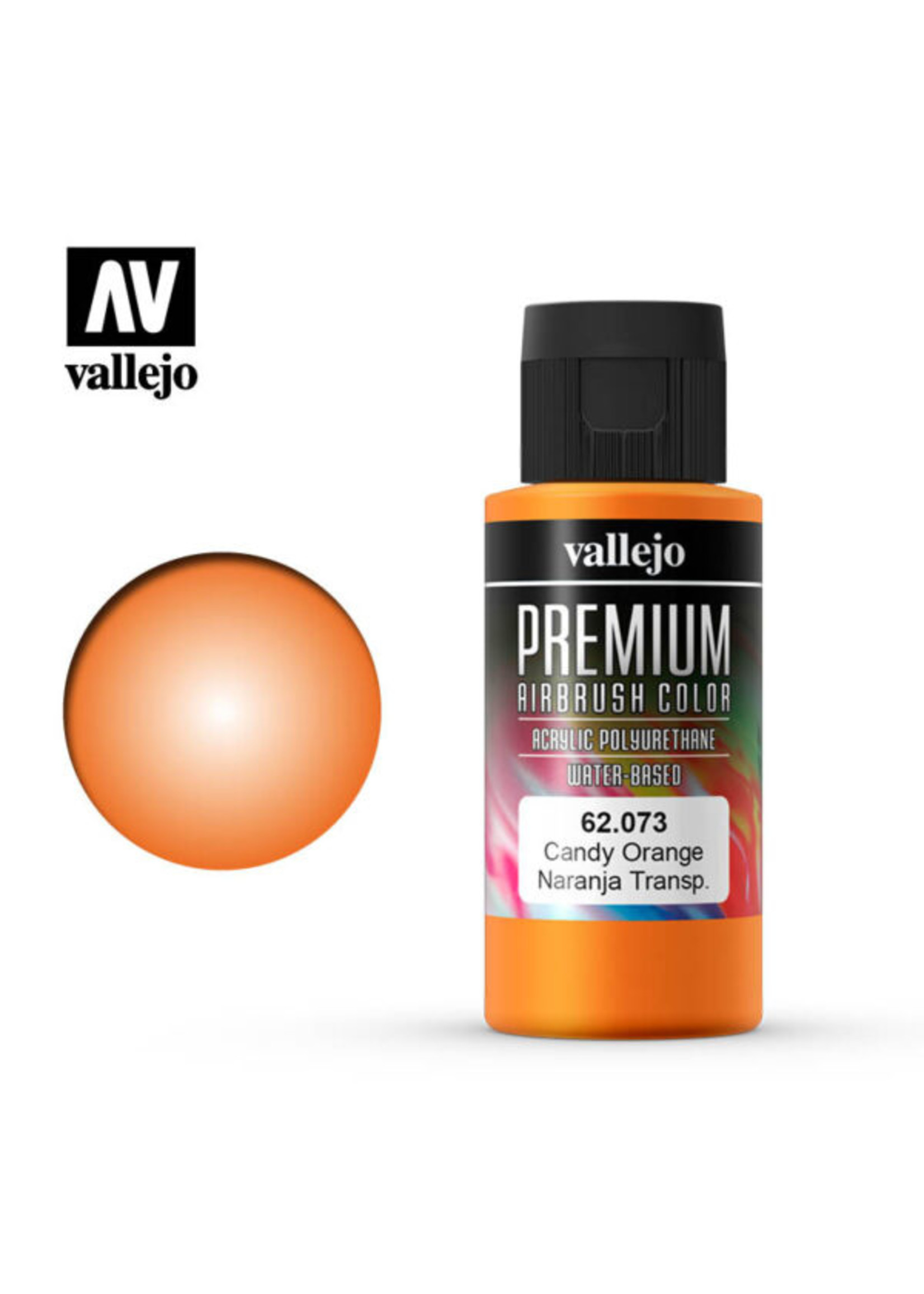 Vallejo 62.073 - Premium Airbrush Color Candy Orange - 60ml
