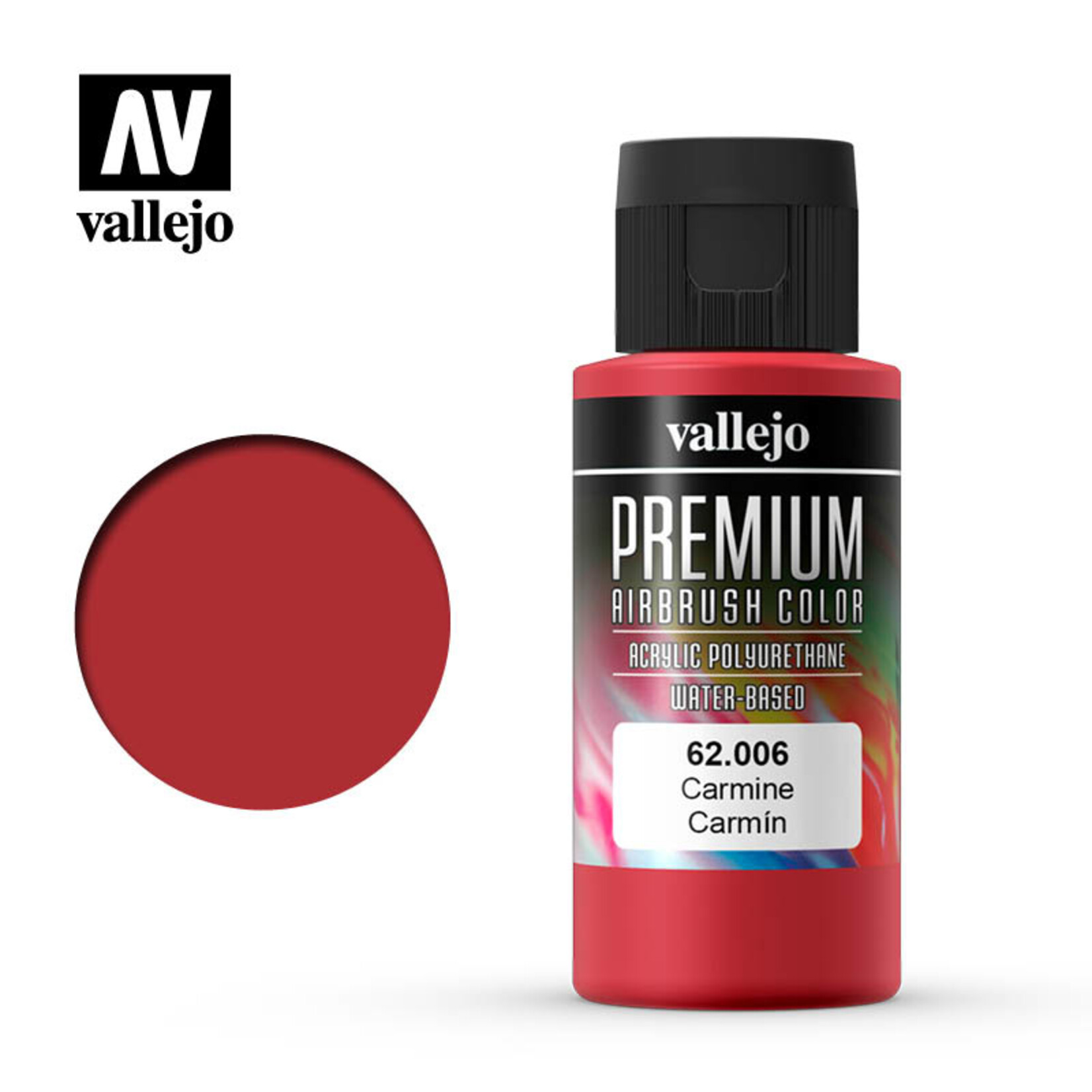 Vallejo 62.006 - Premium Airbrush Color Carmine - 60ml