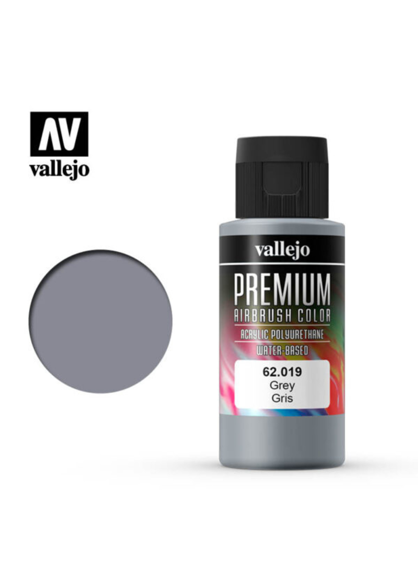 Vallejo 62.019 - Premium Airbrush Color Grey - 60ml