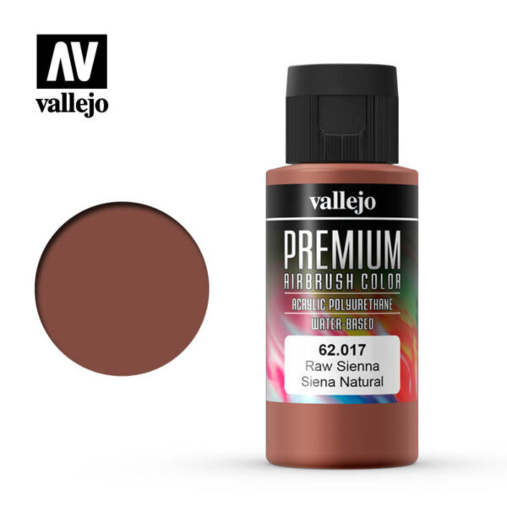 Vallejo 62.017 - Premium Airbrush Color Raw Sienna - 60ml