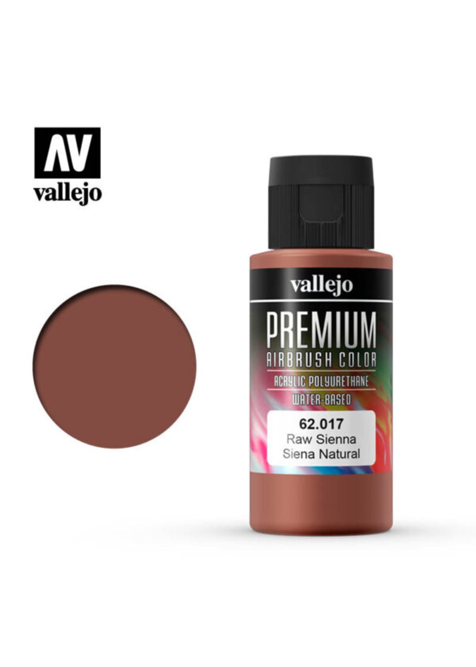 Vallejo 62.017 - Premium Airbrush Color Raw Sienna - 60ml