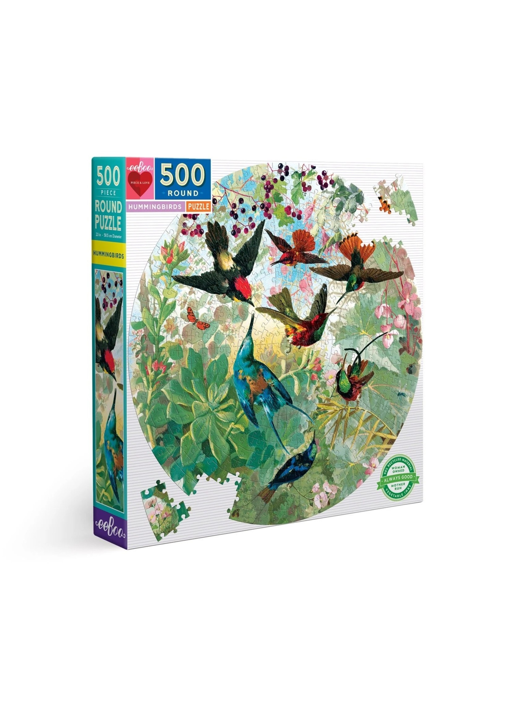 Eeboo Hummingbirds - 500 Piece Puzzle