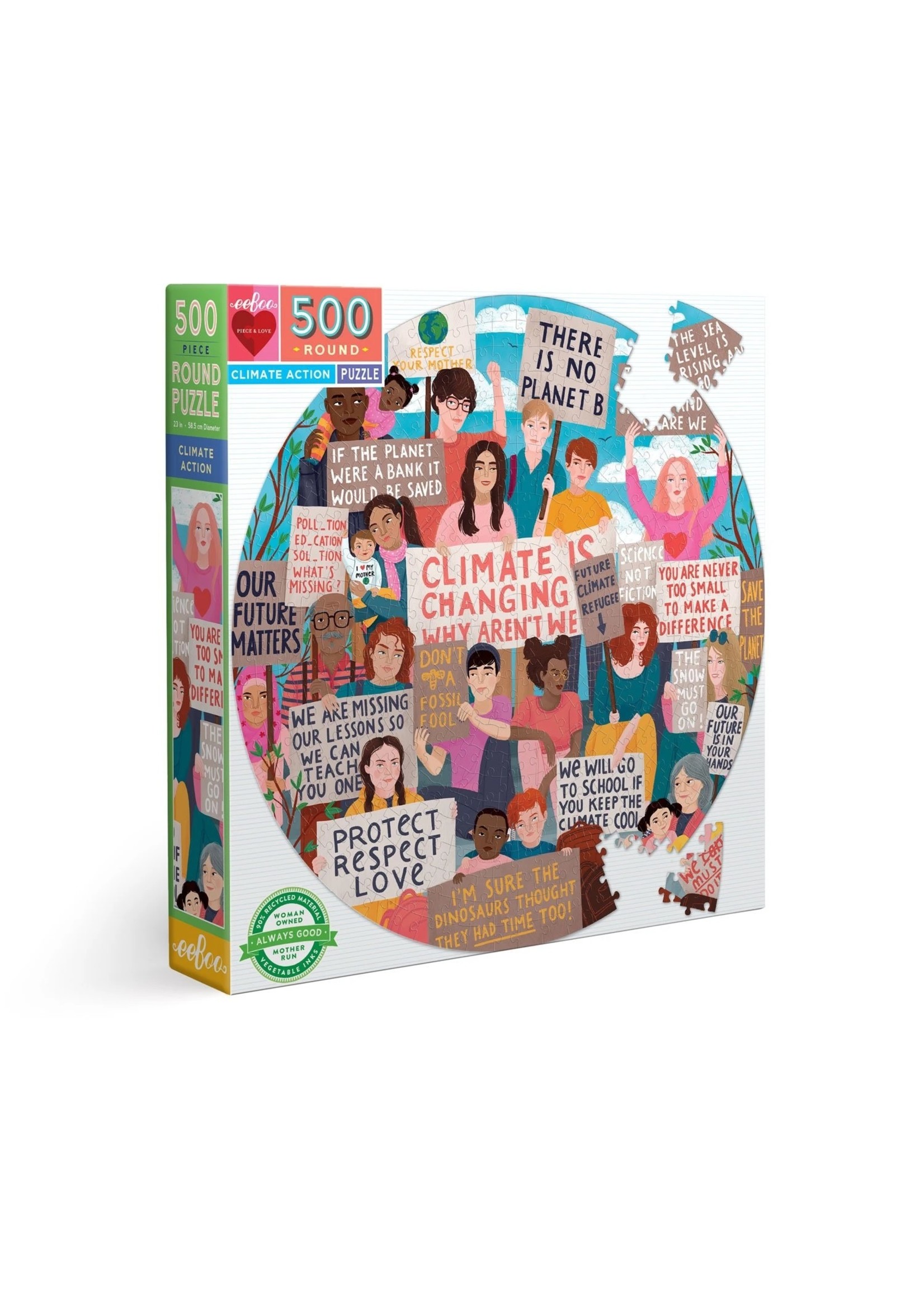Eeboo Climate Action - 500 Piece Puzzle