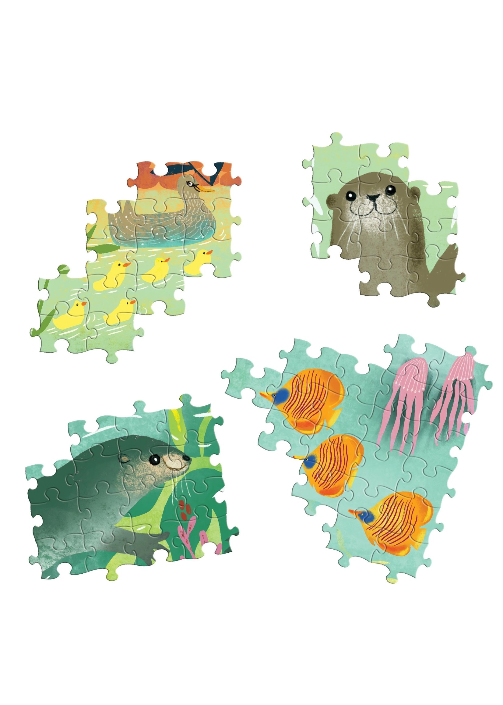 Eeboo Otters - 1000 Piece Puzzle