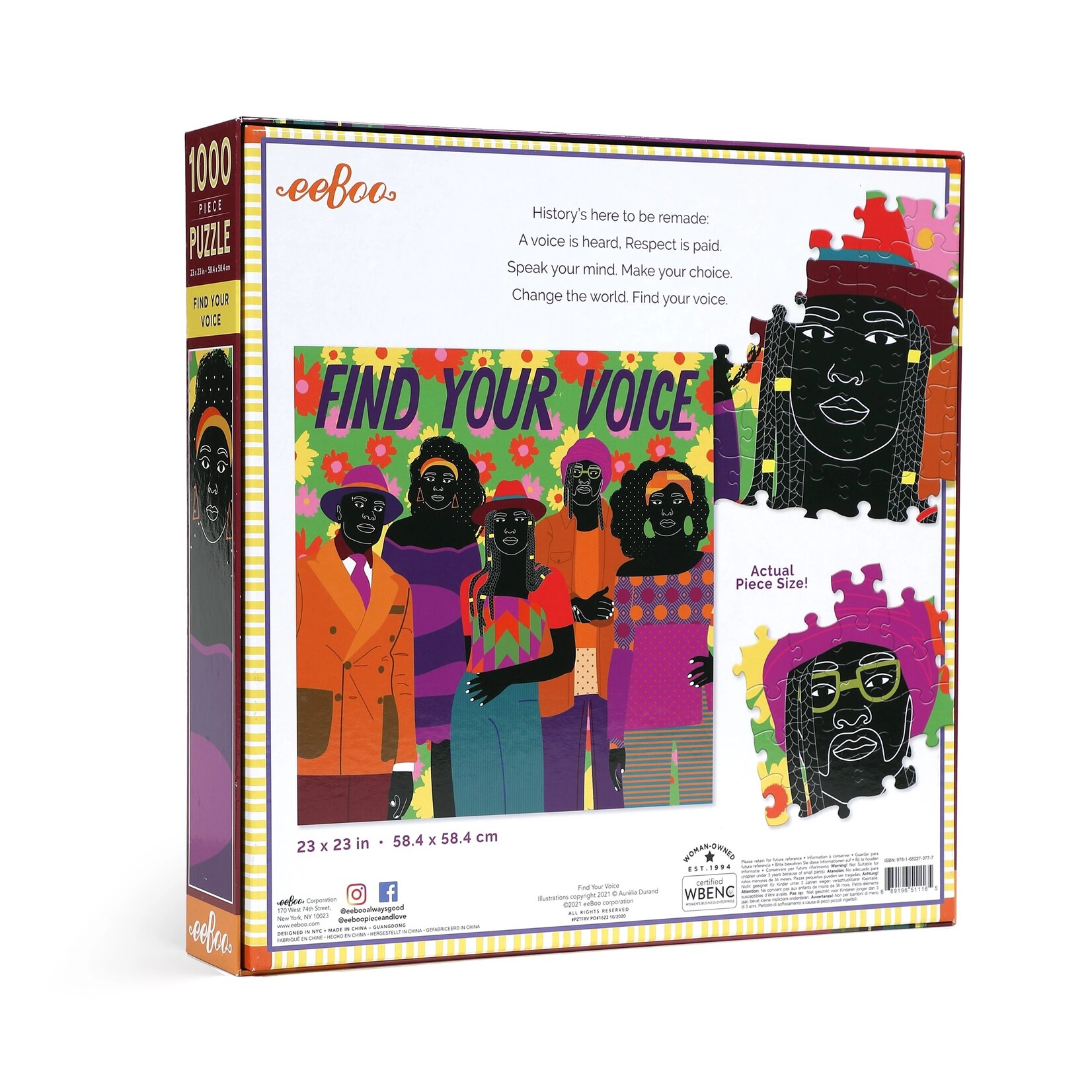 Eeboo Find Your Voice - 1000 Piece Puzzle