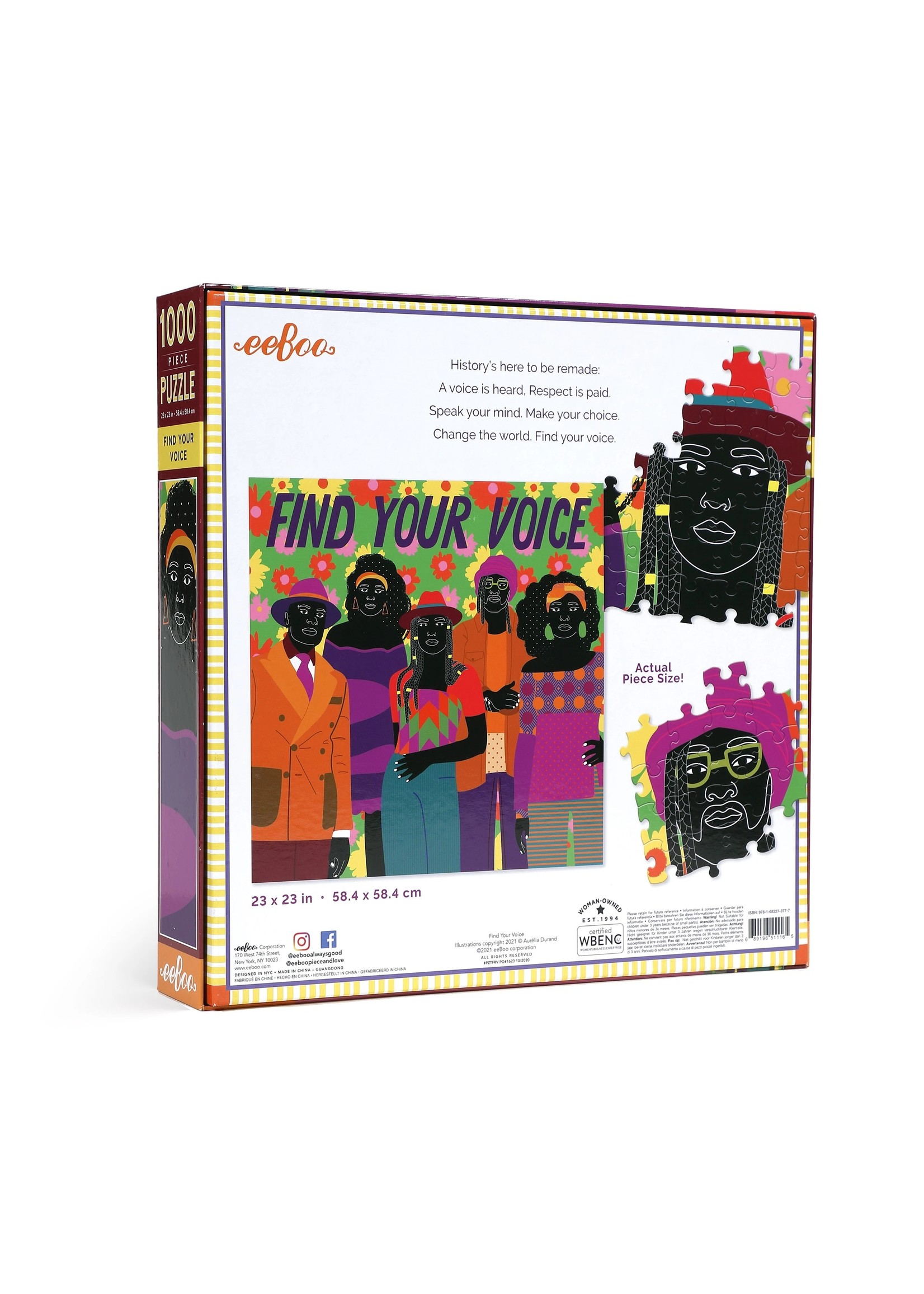 Eeboo Find Your Voice - 1000 Piece Puzzle