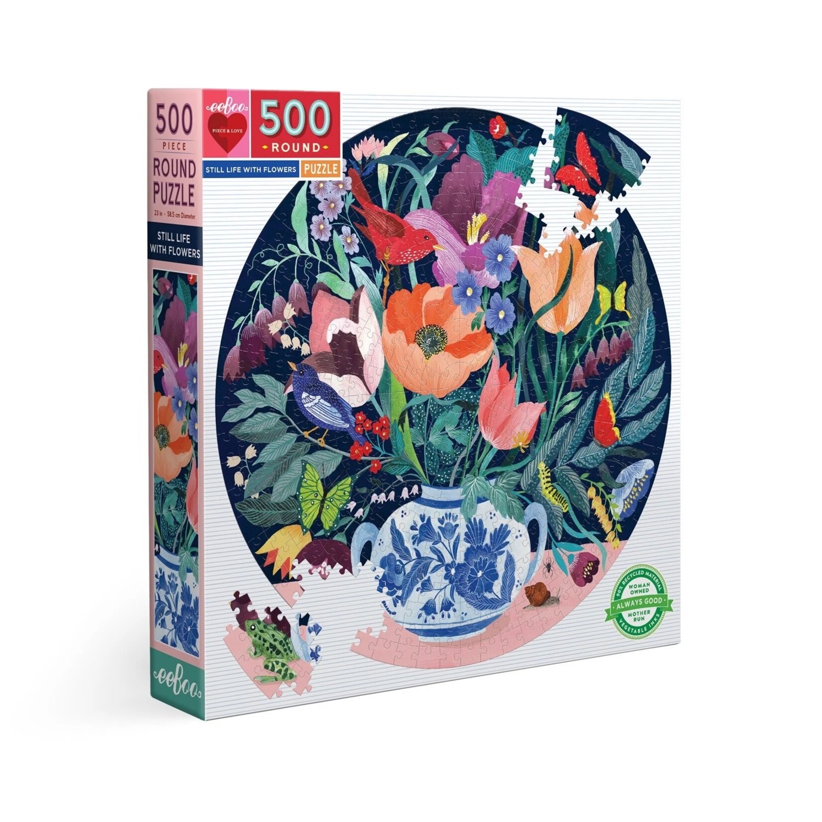 Eeboo Still Life with Flowers - 500 Piece Puzzle