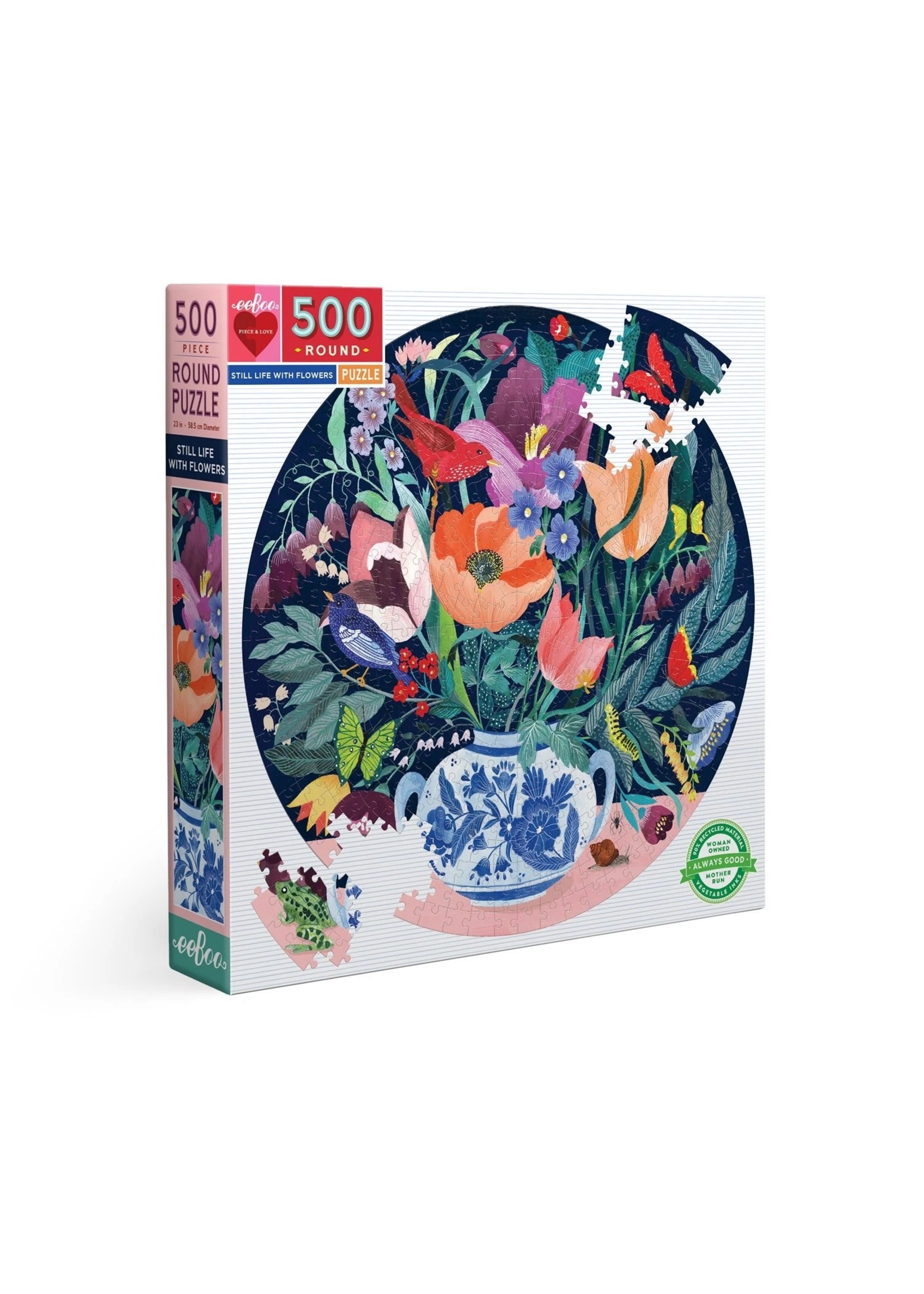 Eeboo Still Life with Flowers - 500 Piece Puzzle