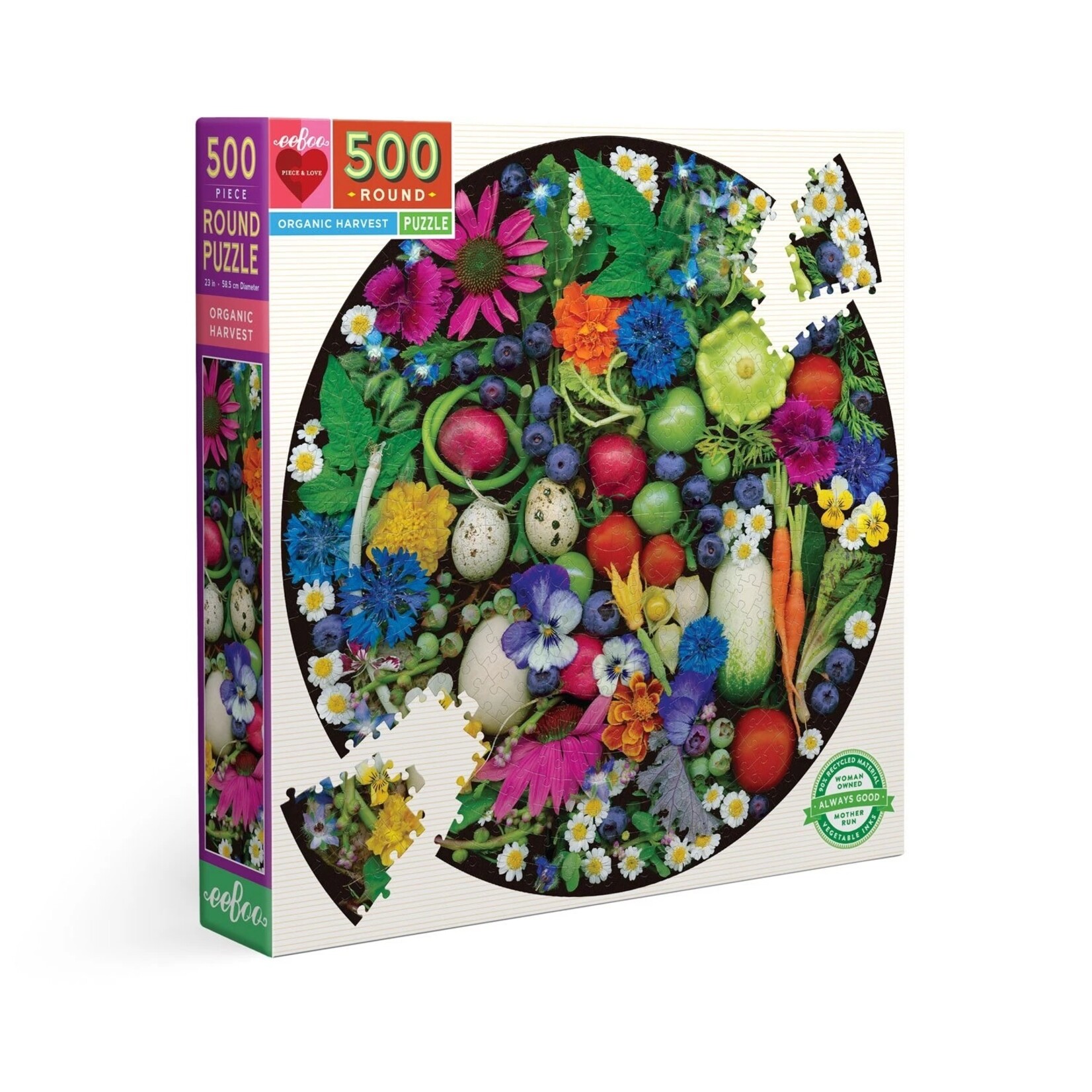Eeboo Organic Harvest - 500 Piece Puzzle