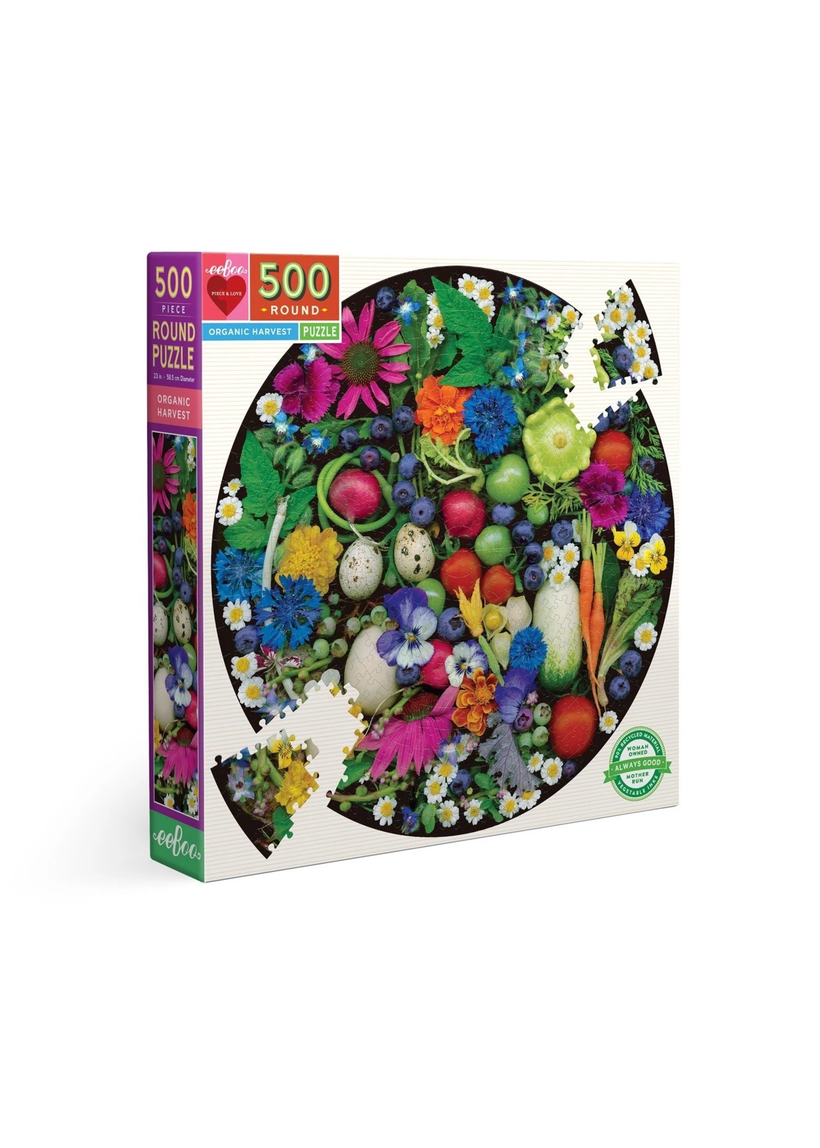 Eeboo Organic Harvest - 500 Piece Puzzle
