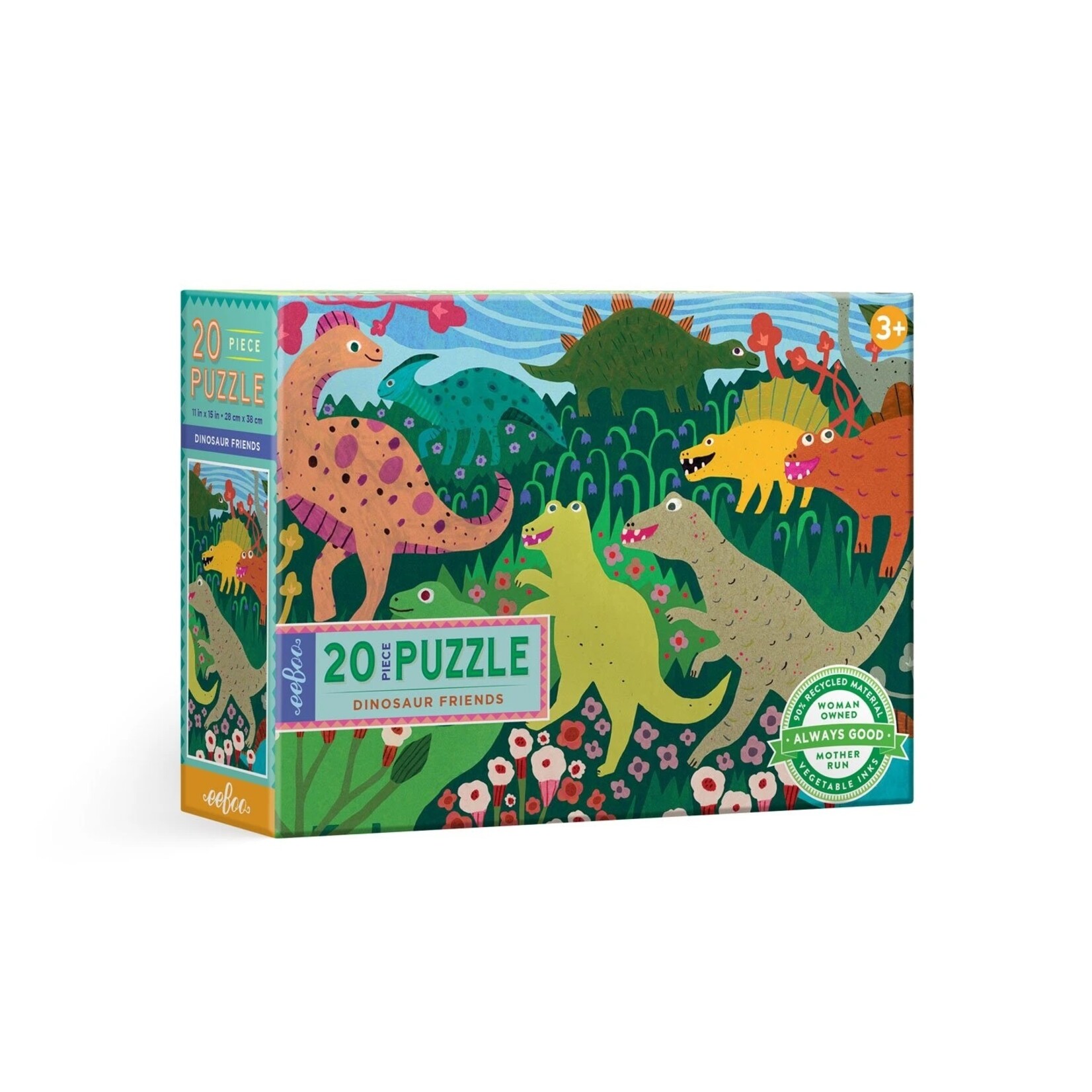 Eeboo Dinosaur Friends - 20 Piece Puzzle