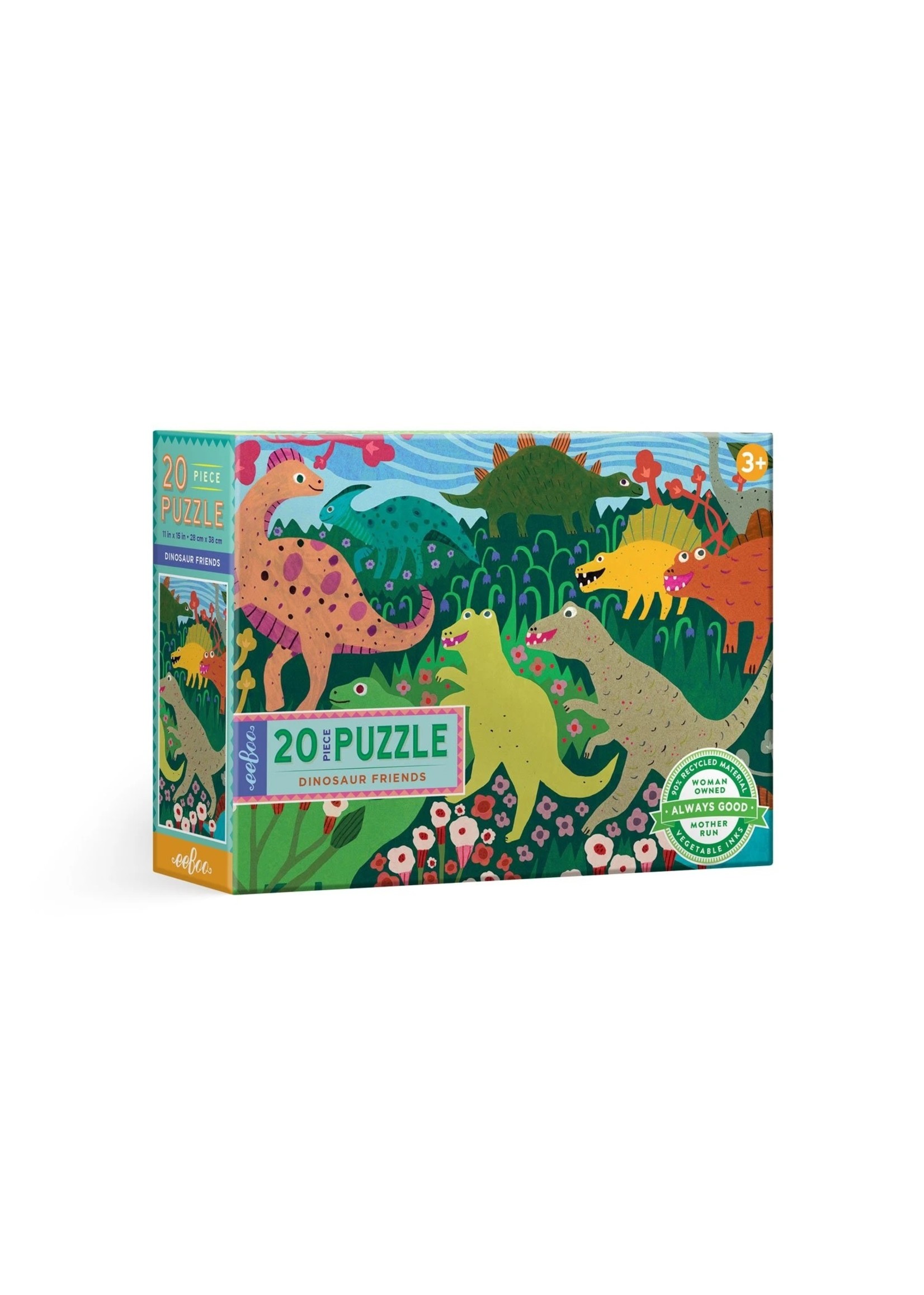 Eeboo Dinosaur Friends - 20 Piece Puzzle