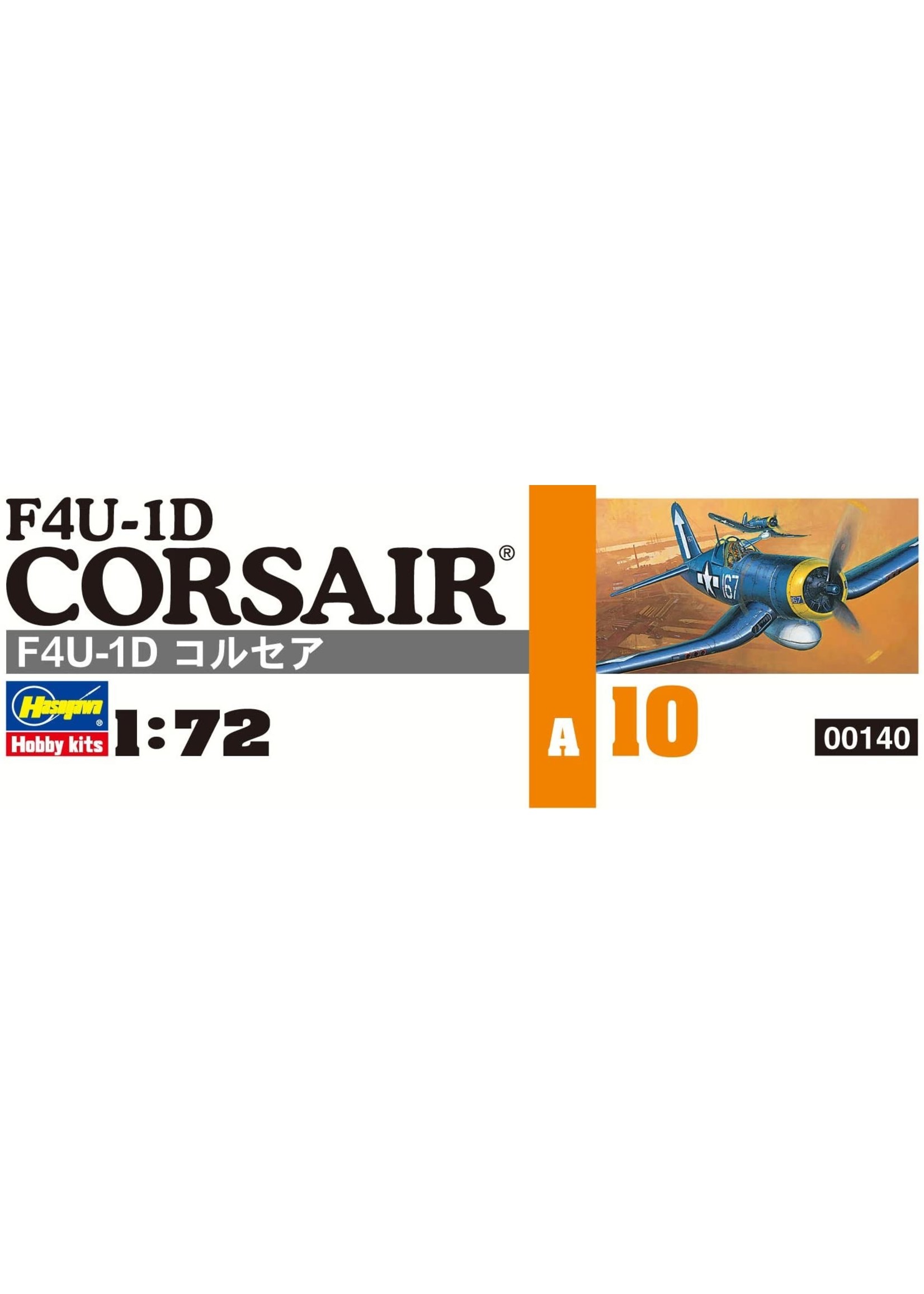 HASEGAWA 00140 1/72 Scale Model U.S. F4U-1D Corsair Fighter Assembly Model  Building Kits Best
